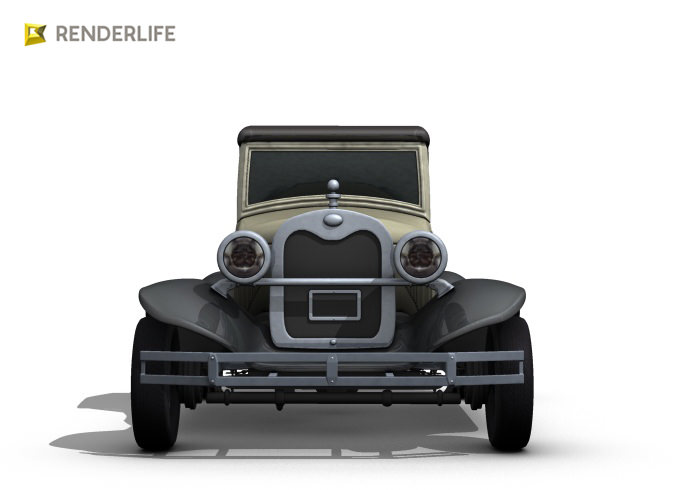 Car roadster 3D model_2