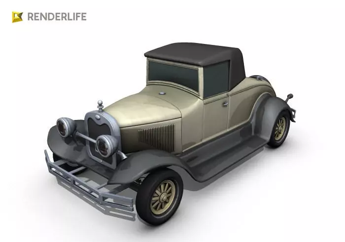 Car roadster 3D model_0