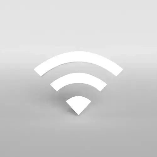 Wifi Symbol v1 001 Low-poly 3D model