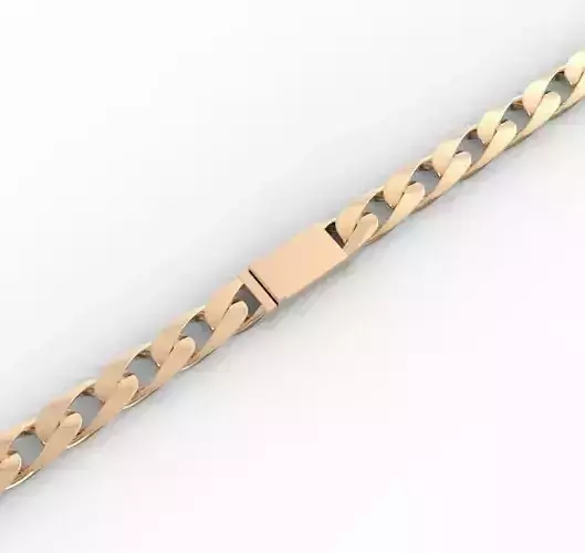 chain rose gold cuban link bracelet