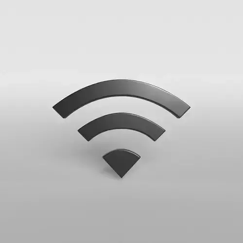 Wifi Symbol v1 002 Low-poly 3D model