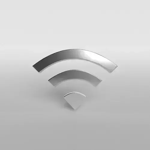 Wifi Symbol v1 005 Low-poly 3D model
