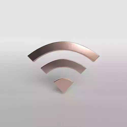 Wifi Symbol v1 006 Low-poly 3D model