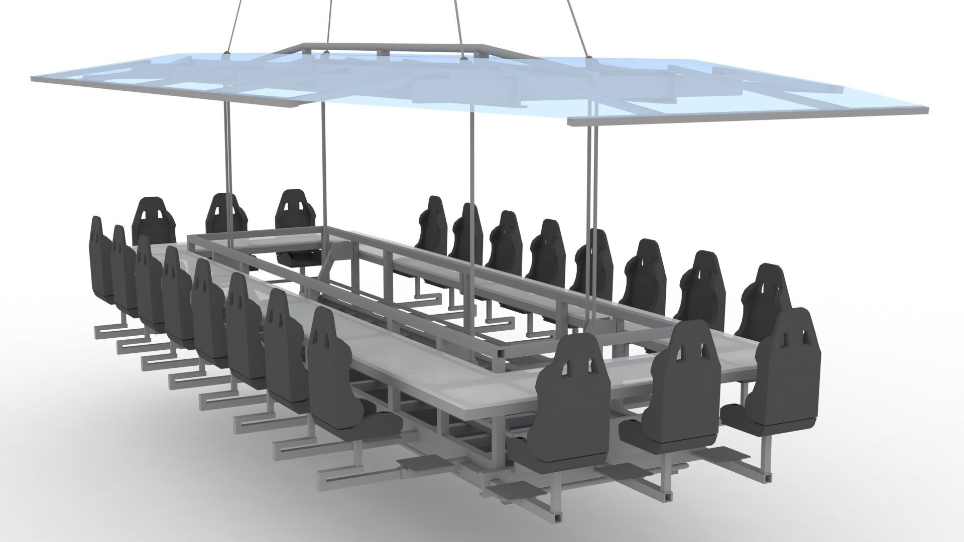 Dinner in the sky 3D model_1