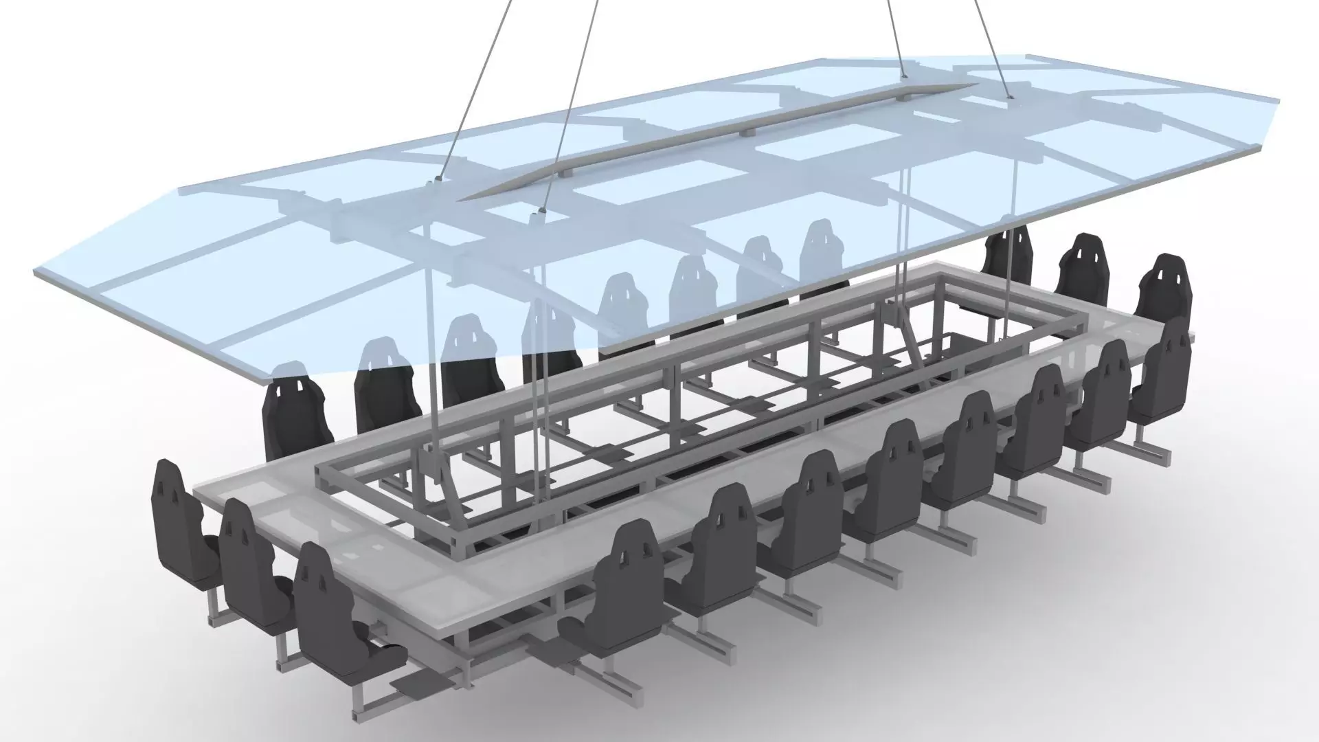 Dinner in the sky 3D model_0