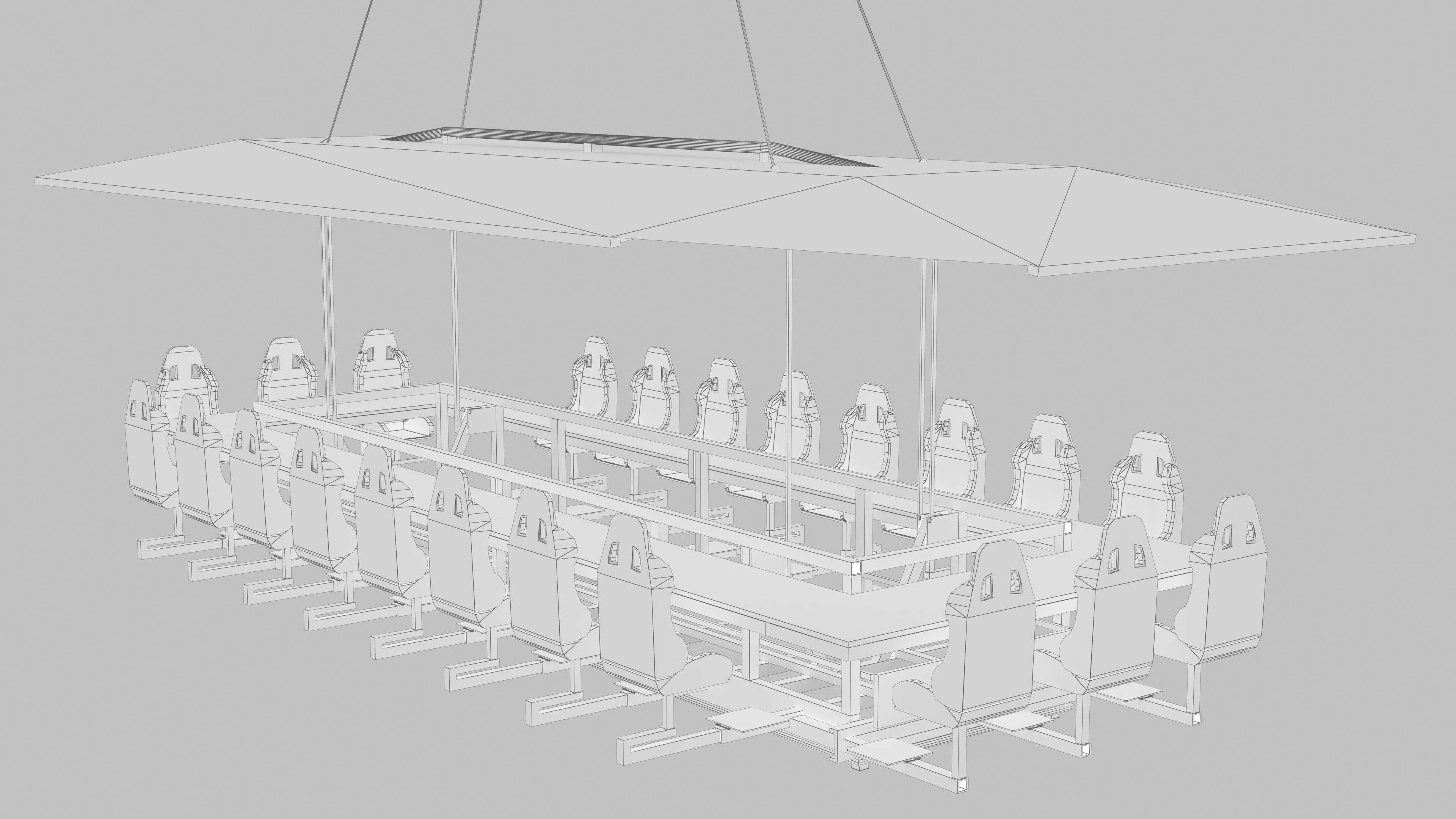 Dinner in the sky 3D model_4