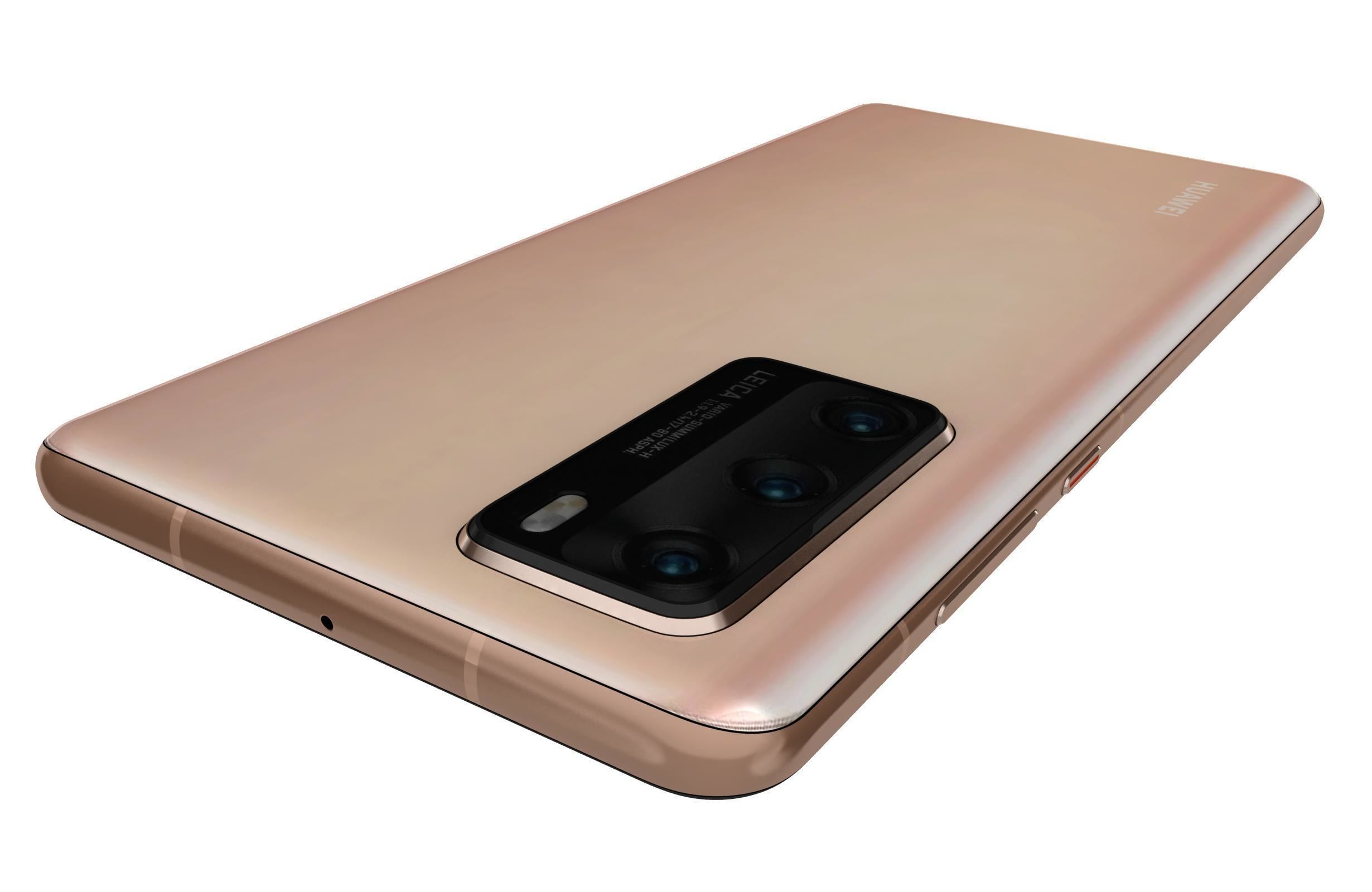 Huawei P40 Blush Gold 3D model_10