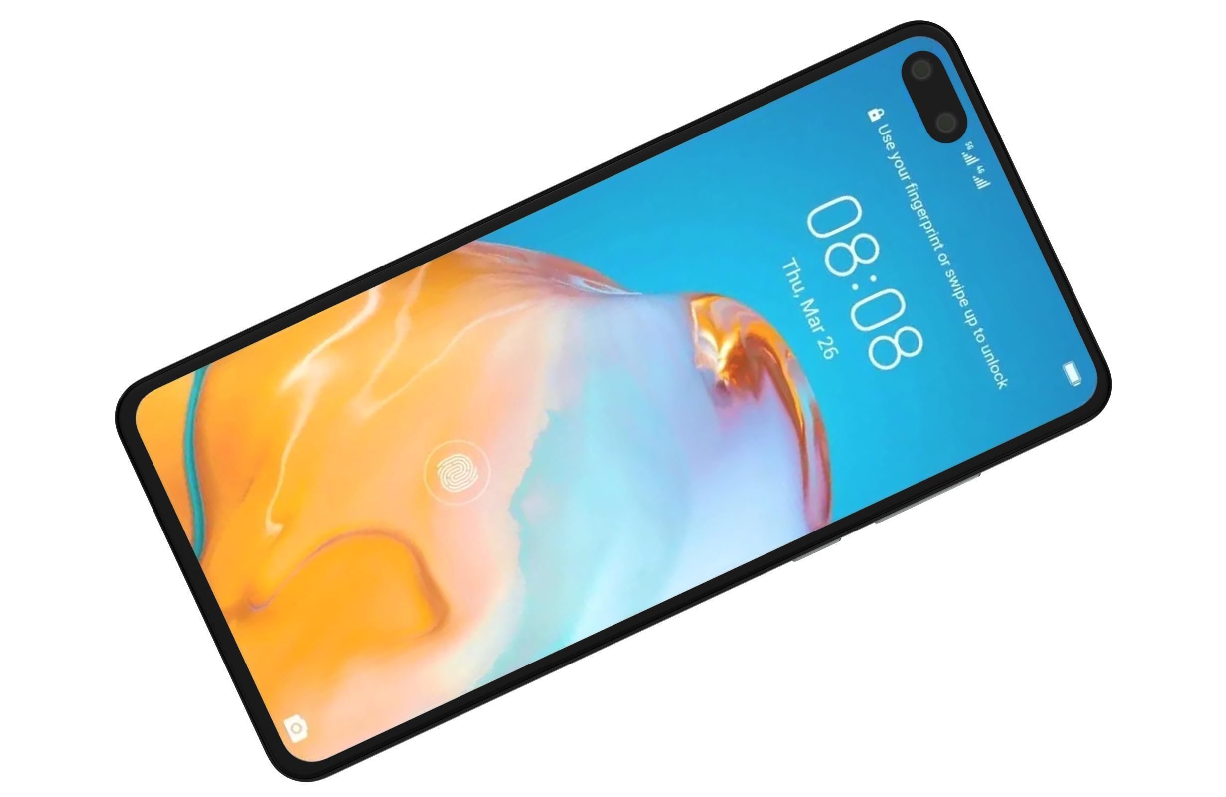 Huawei P40 Blush Gold 3D model_7