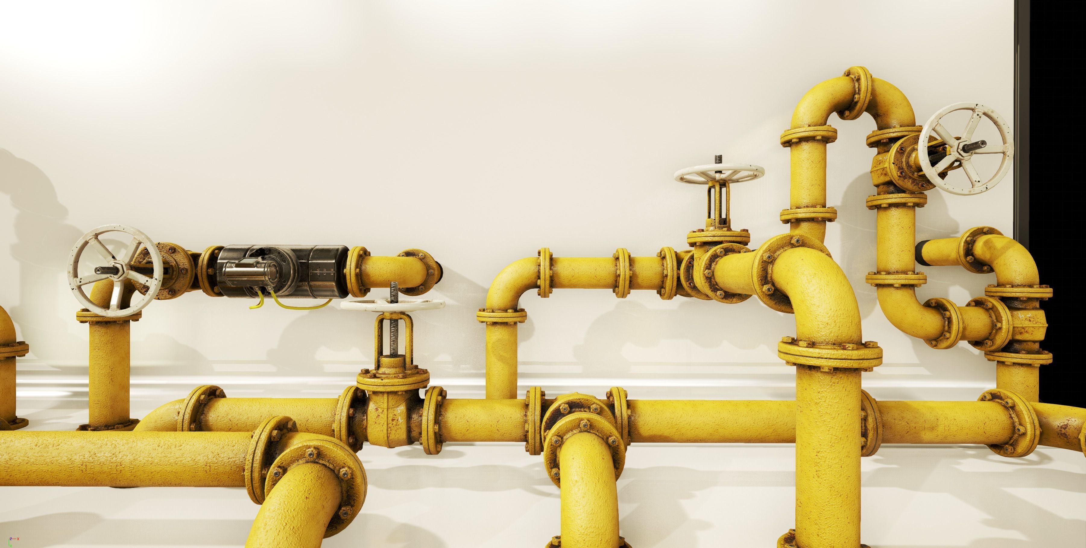 PBR Moodular Pipeline Set - UE Project 4 22 Low-poly 3D model_23