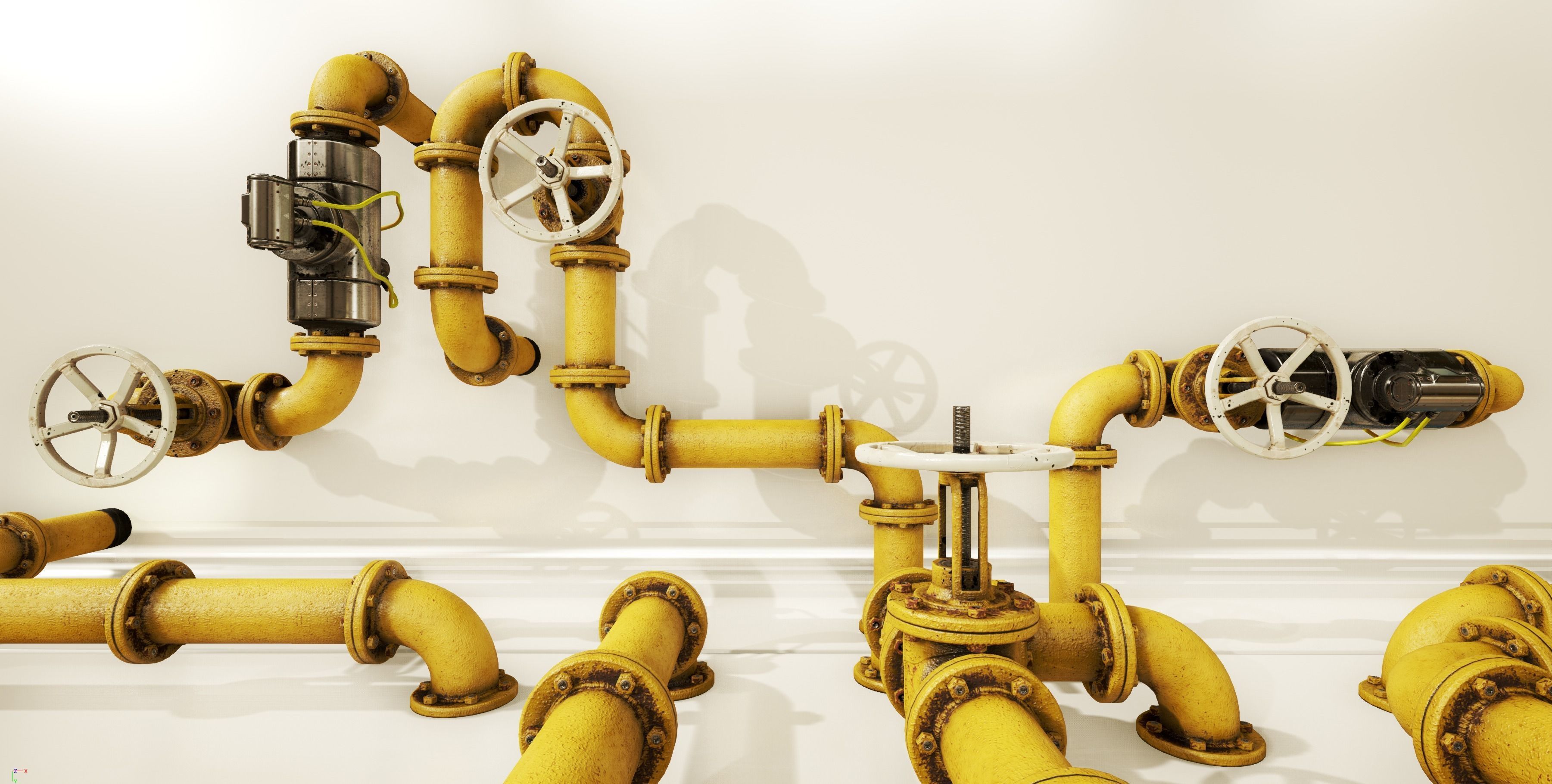 PBR Moodular Pipeline Set - UE Project 4 22 Low-poly 3D model_22