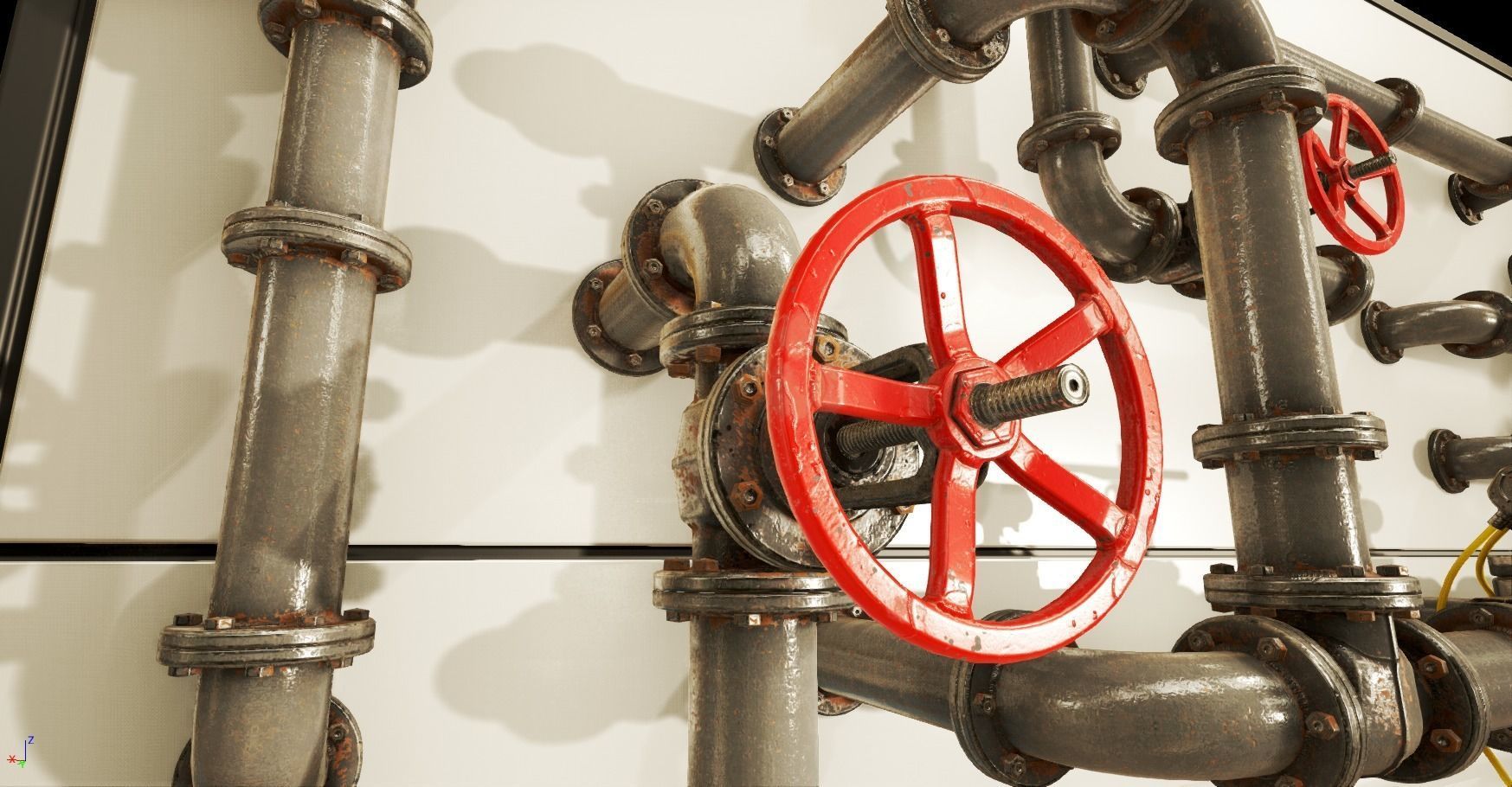 PBR Moodular Pipeline Set - UE Project 4 22 Low-poly 3D model_2