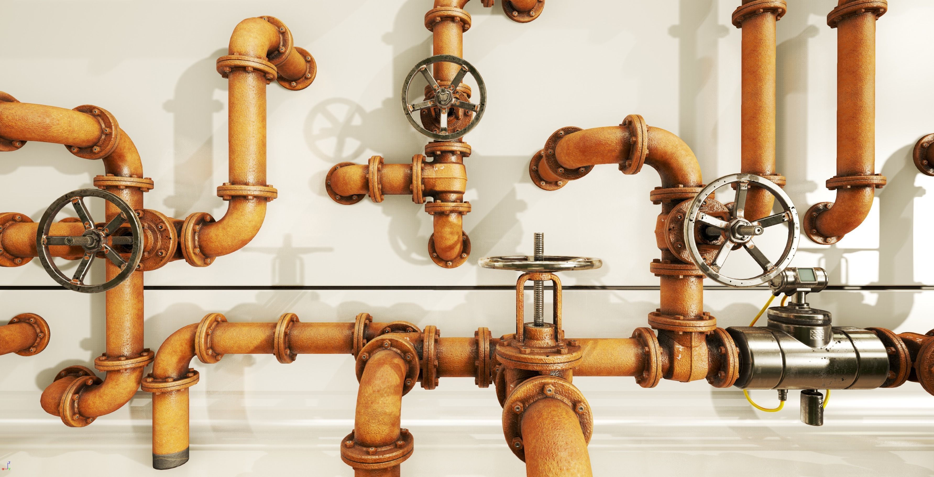 PBR Moodular Pipeline Set - UE Project 4 22 Low-poly 3D model_14