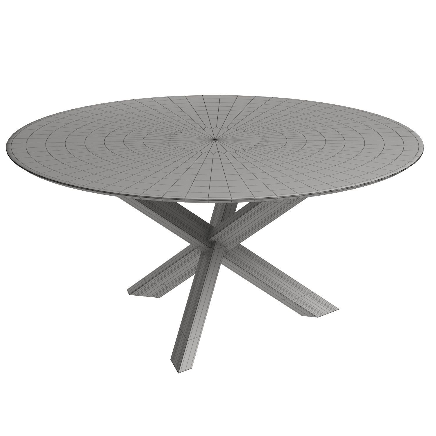 MIKADO ROUND DINING TABLE  3D model_6