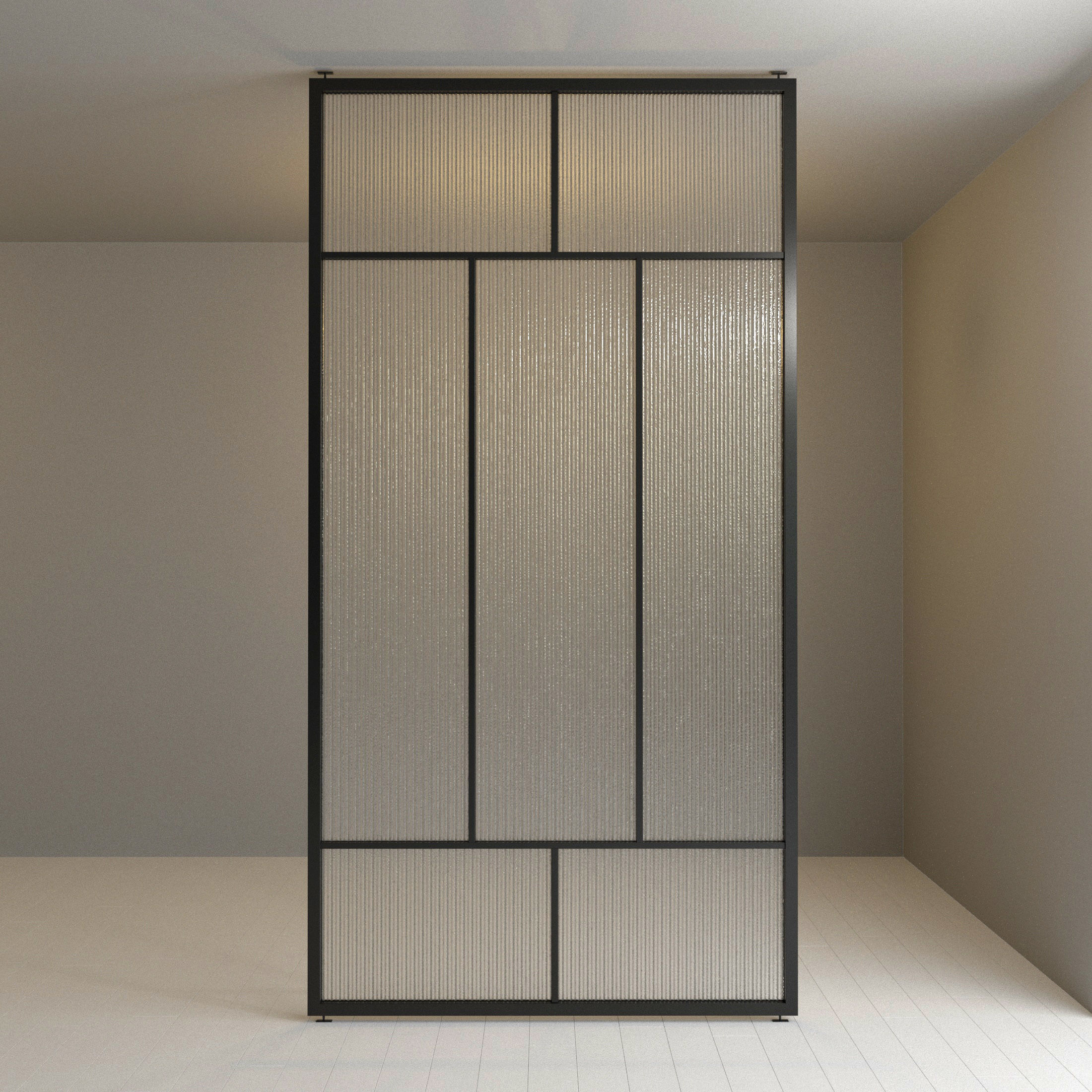 1 Glass partition door Set  9 partition models 3D Model Collection_18