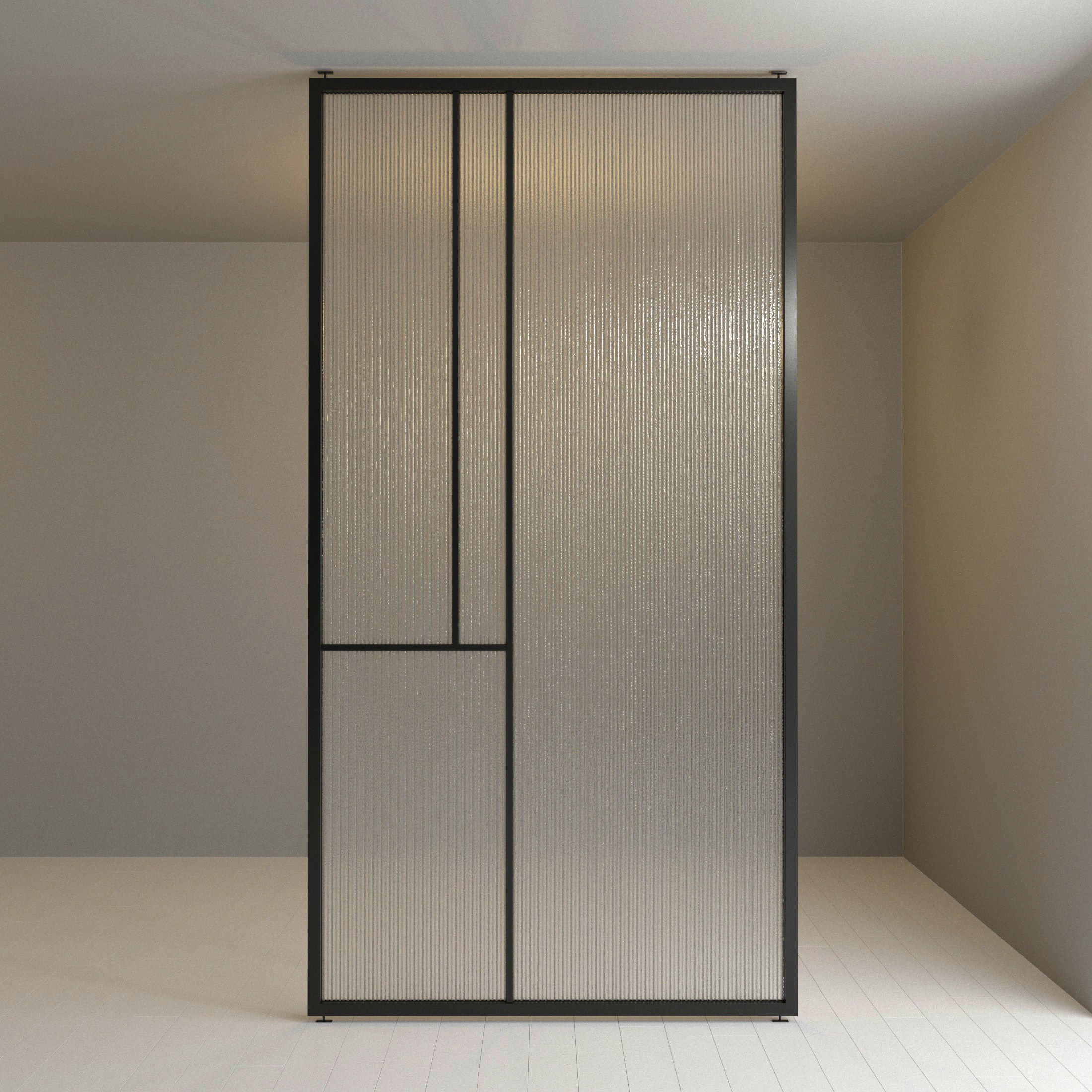1 Glass partition door Set  9 partition models 3D Model Collection_16