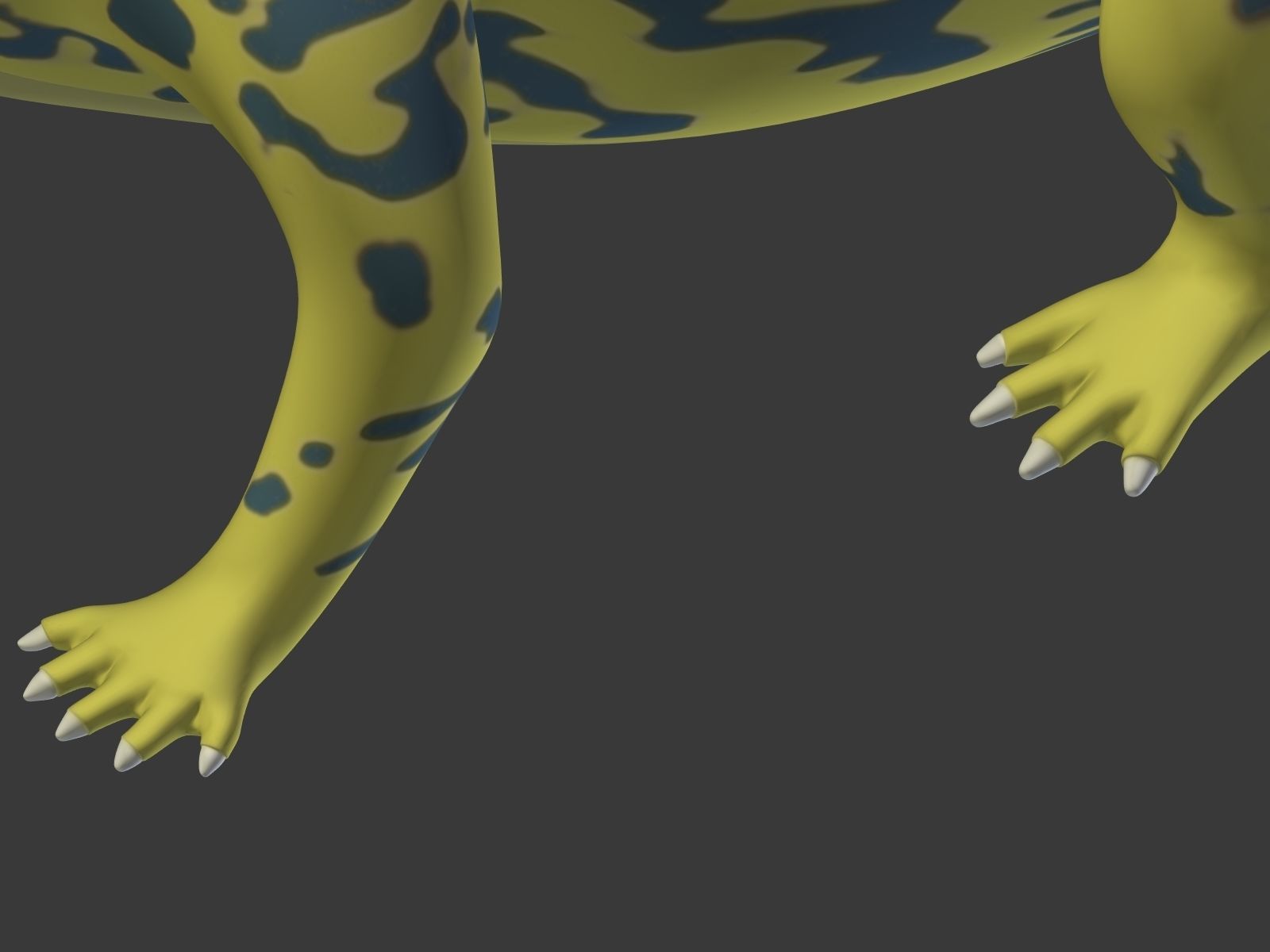 Cartoon Lizard Low-poly 3D model_21