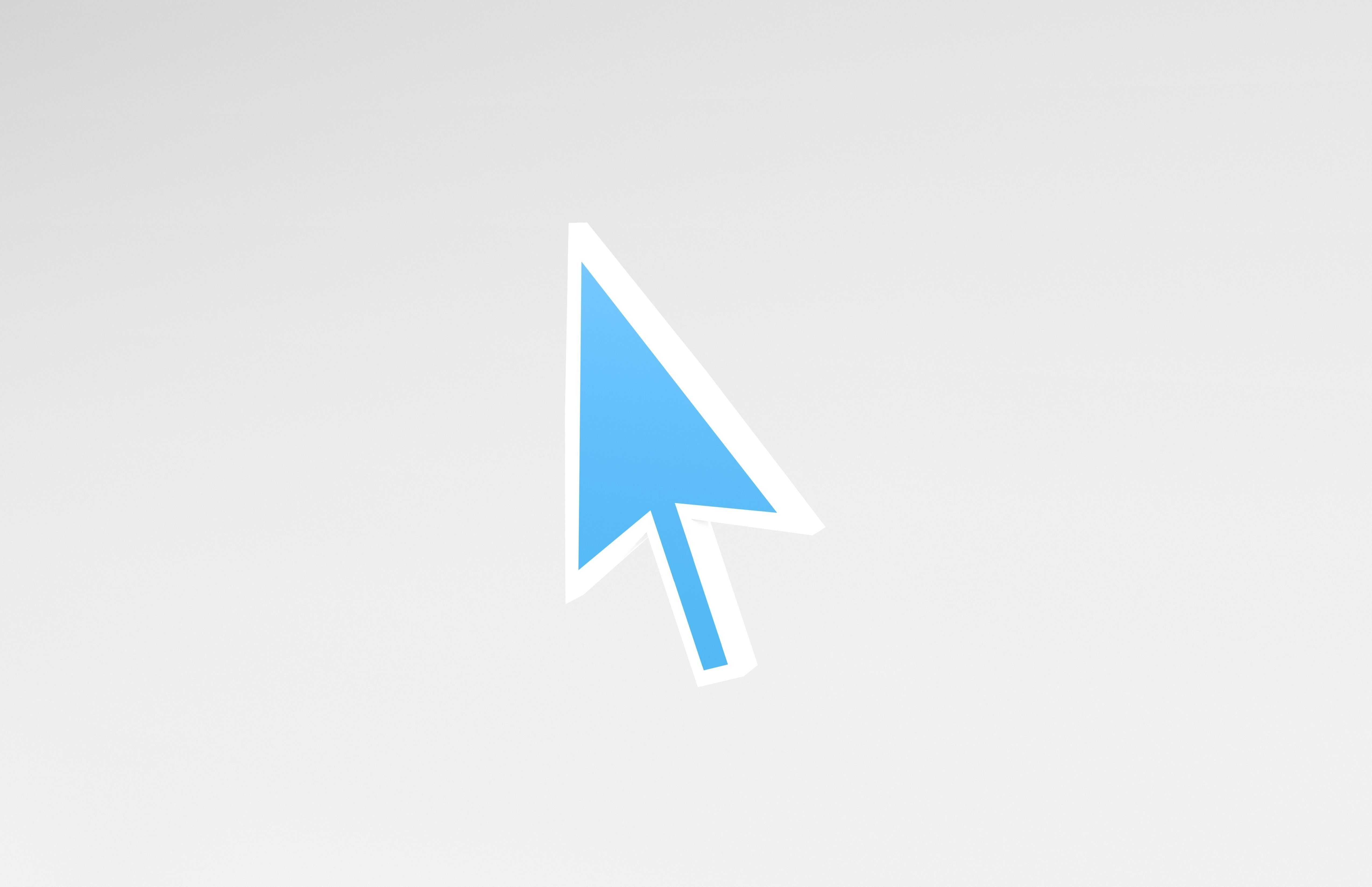 Mouse Symbol v1 003 Low-poly 3D model_2