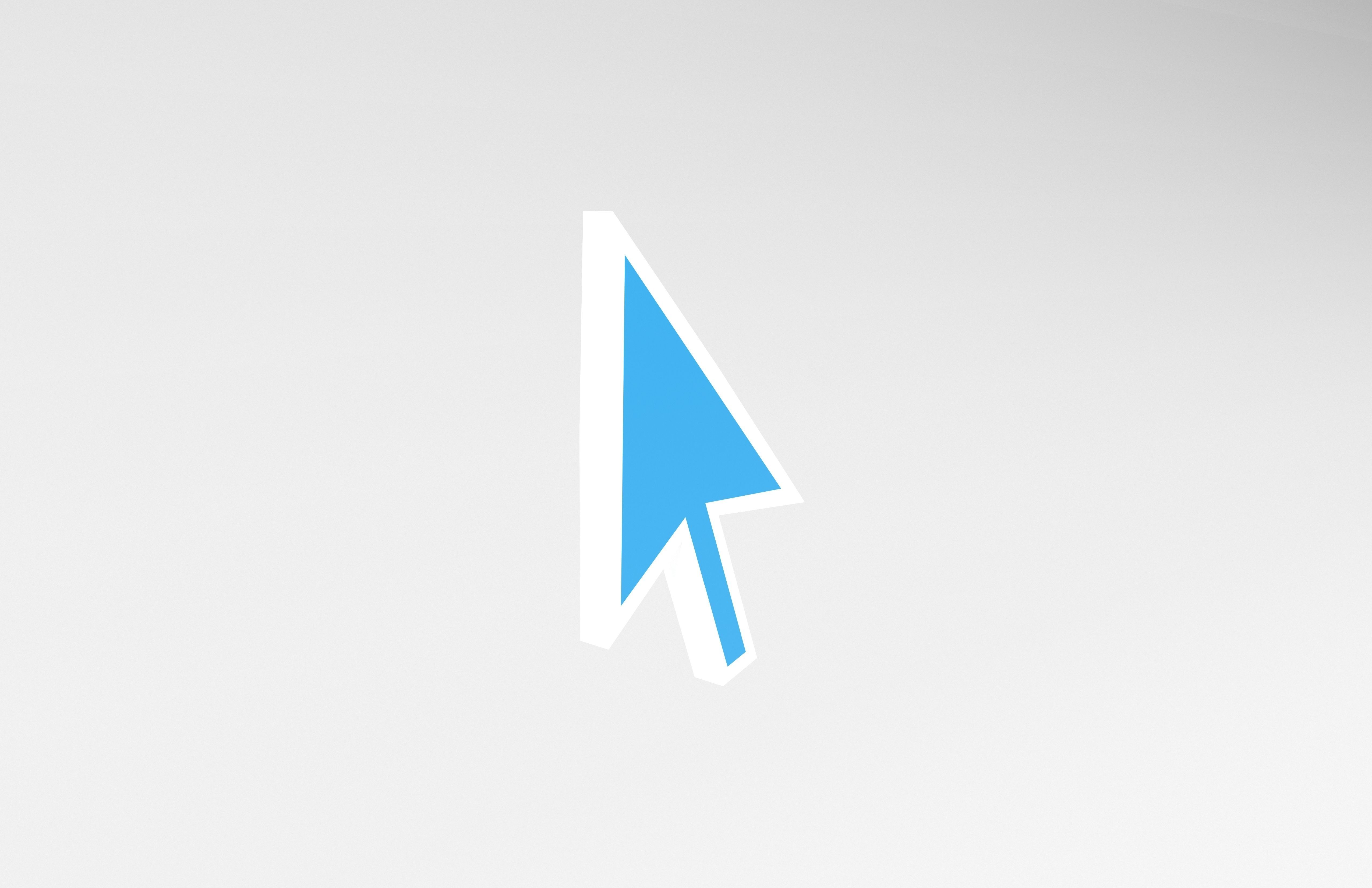 Mouse Symbol v1 003 Low-poly 3D model_3