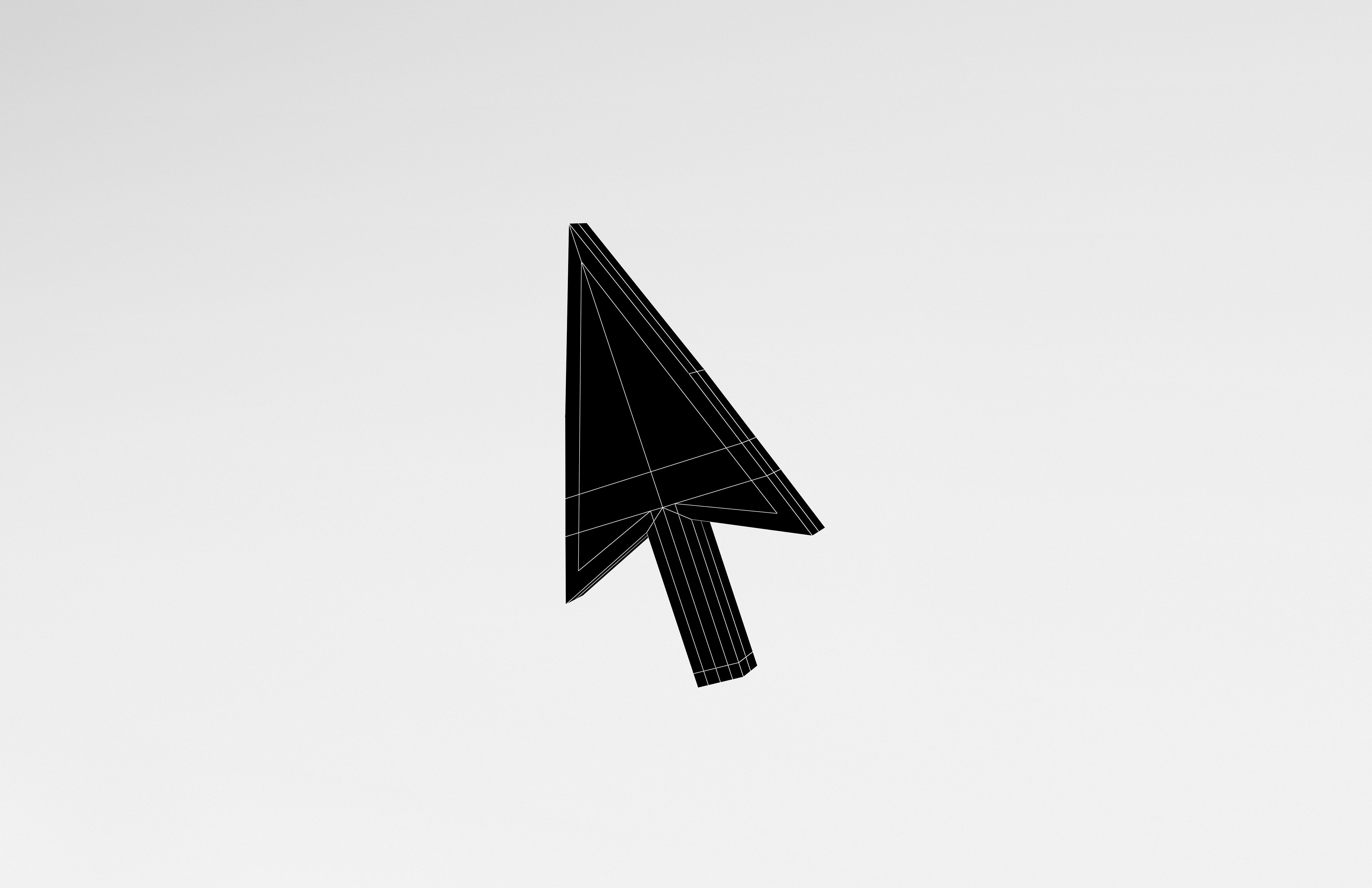 Mouse Symbol v1 003 Low-poly 3D model_6