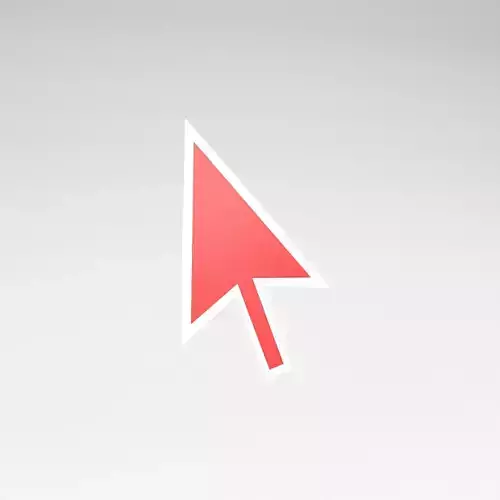 Mouse Symbol v1 004 Low-poly 3D model