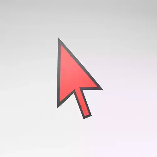Mouse Symbol v1 006 Low-poly 3D model