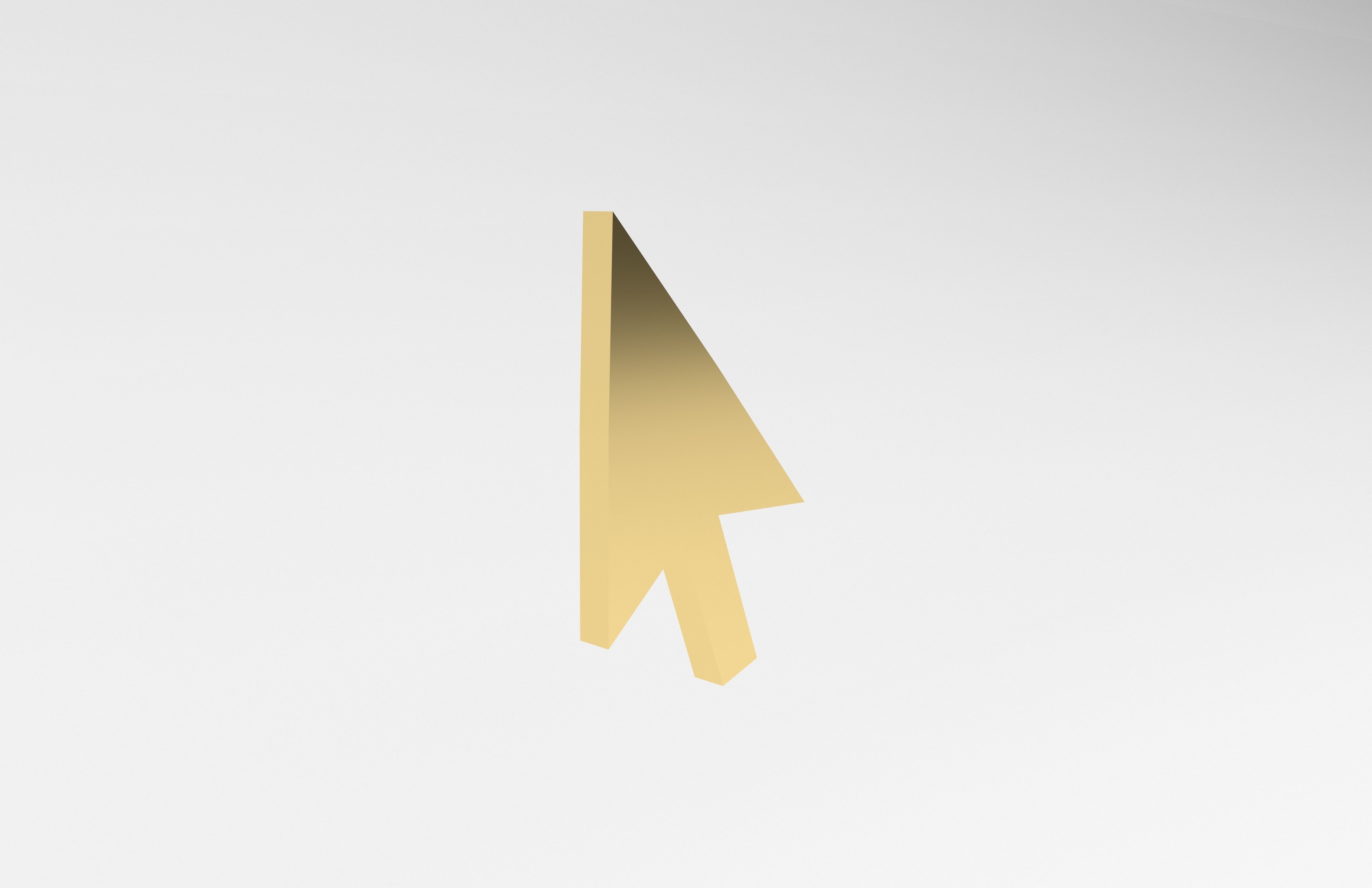 Mouse Symbol v1 007 Low-poly 3D model_1