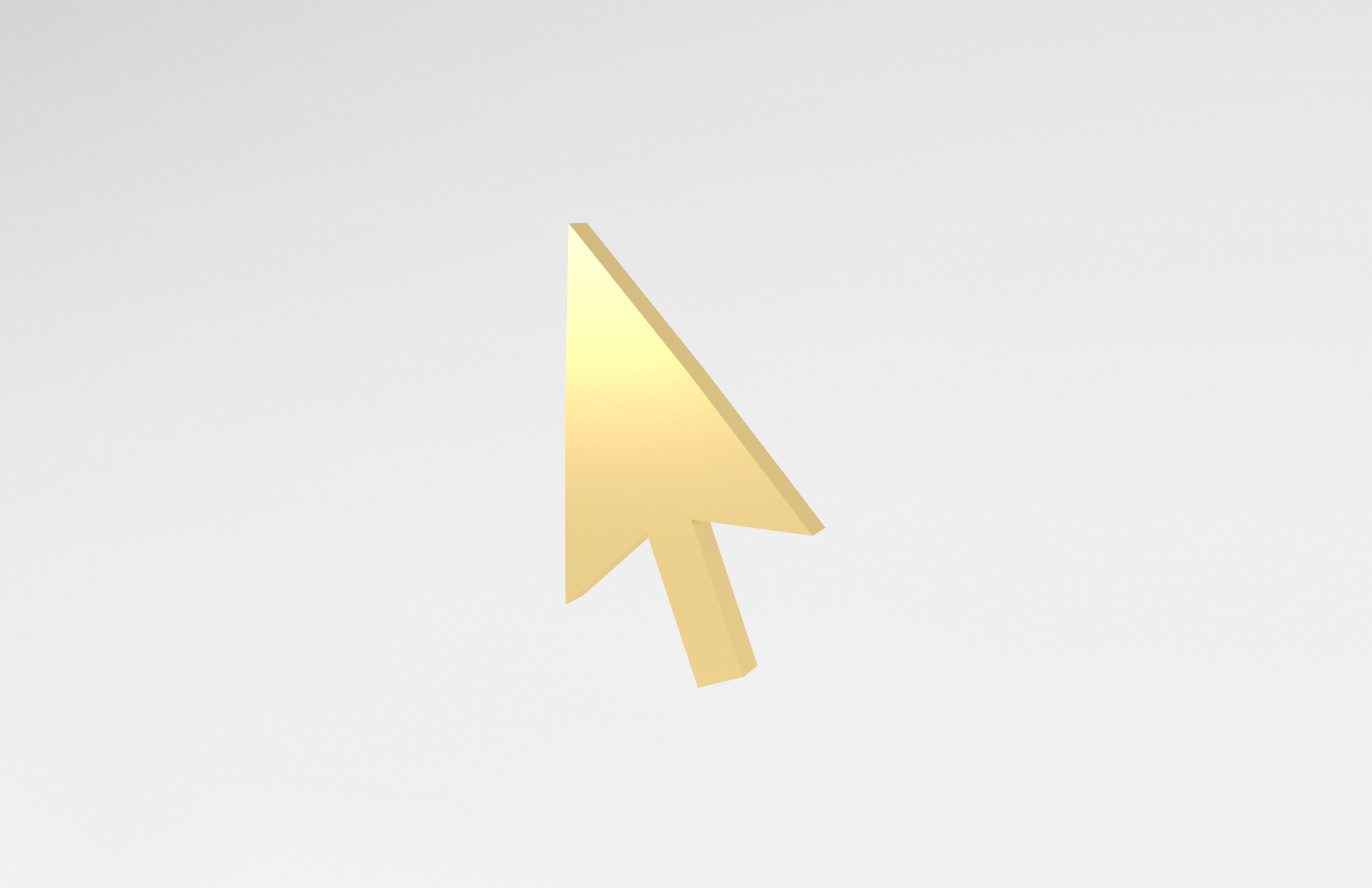 Mouse Symbol v1 007 Low-poly 3D model_2