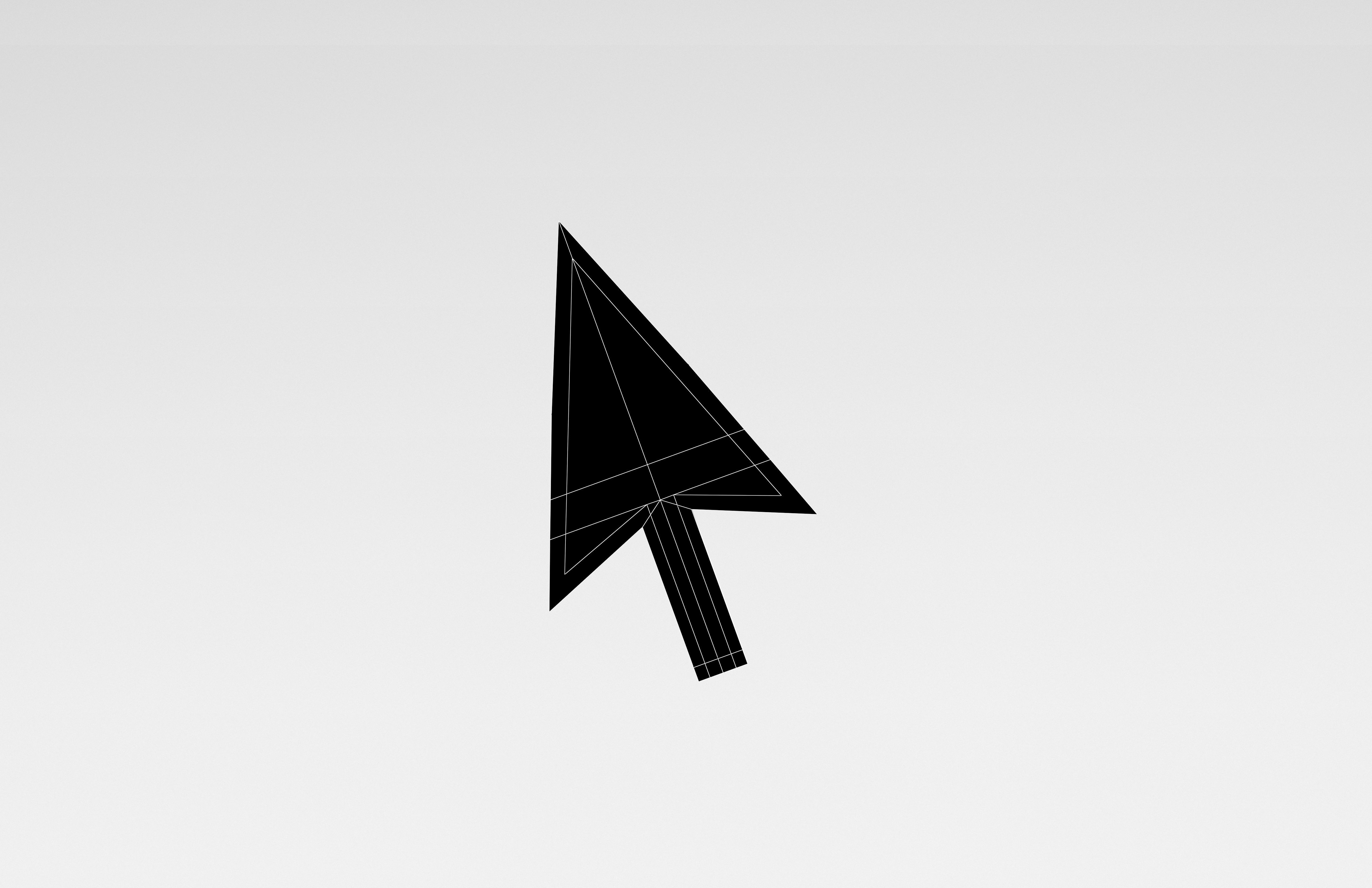 Mouse Symbol v1 008 Low-poly 3D model_5