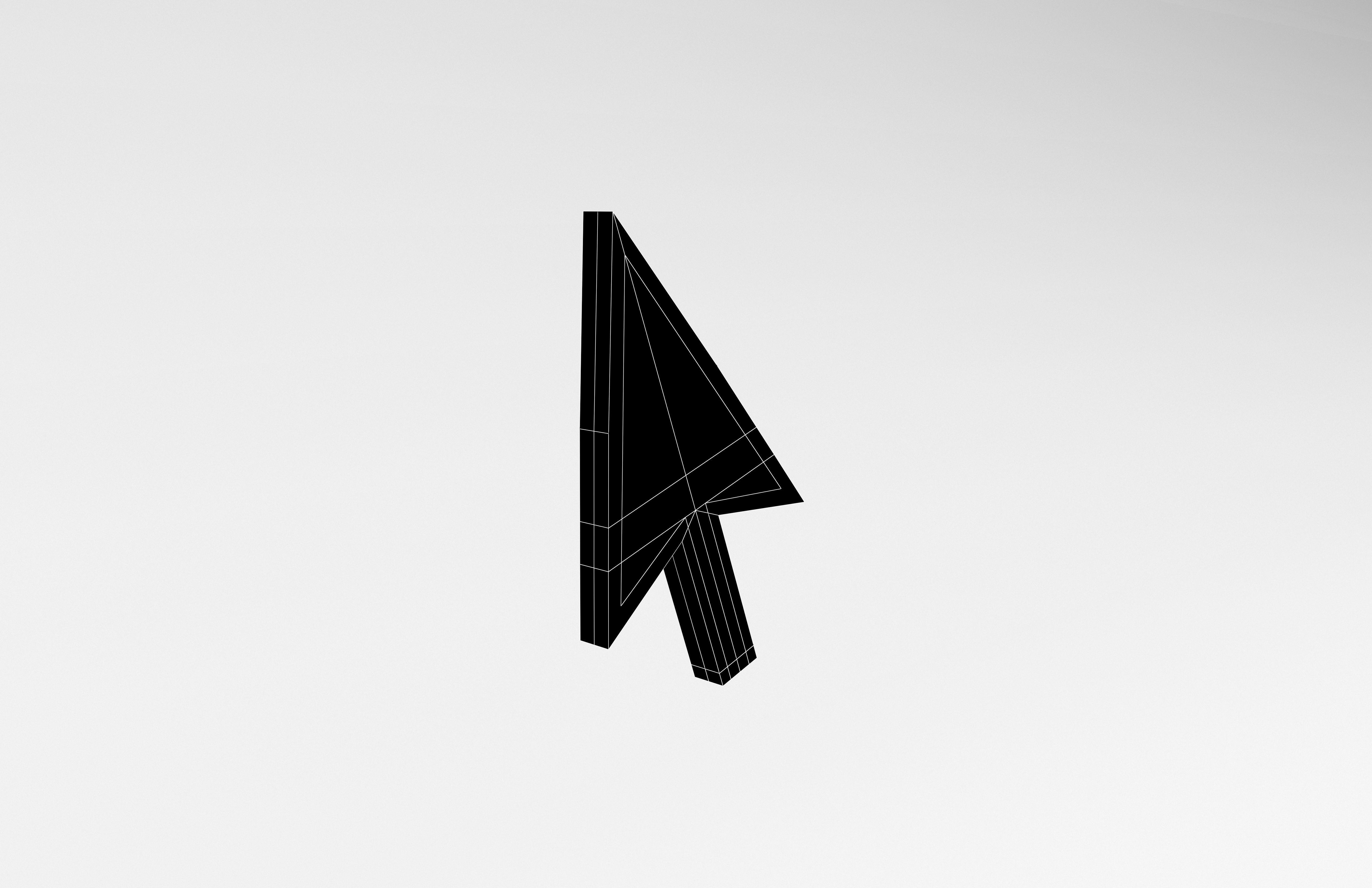 Mouse Symbol v1 008 Low-poly 3D model_7