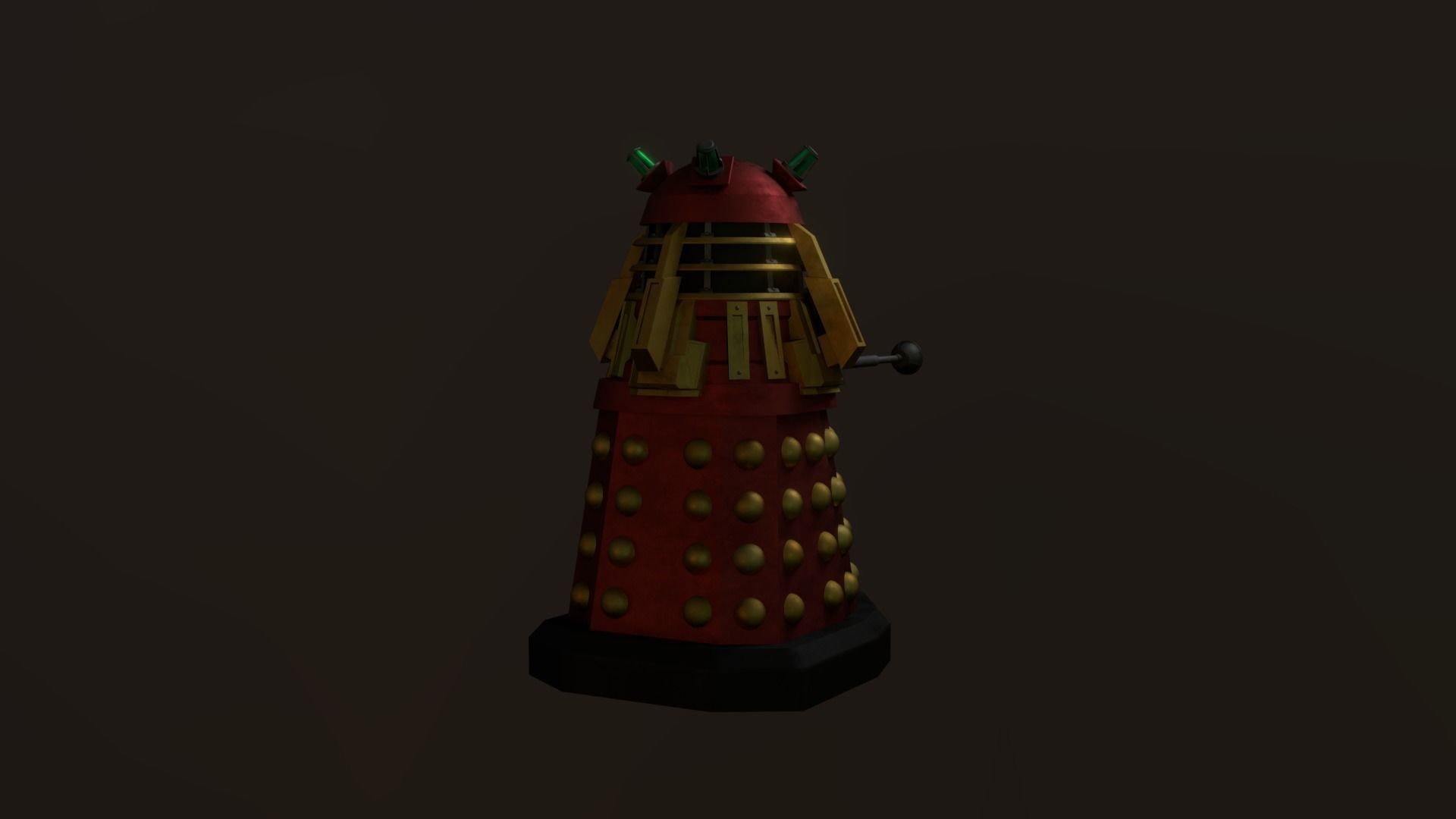 STEAMPUNK COMMADER DALEK PACK - Rogue Film Productions Low-poly 3D model_5