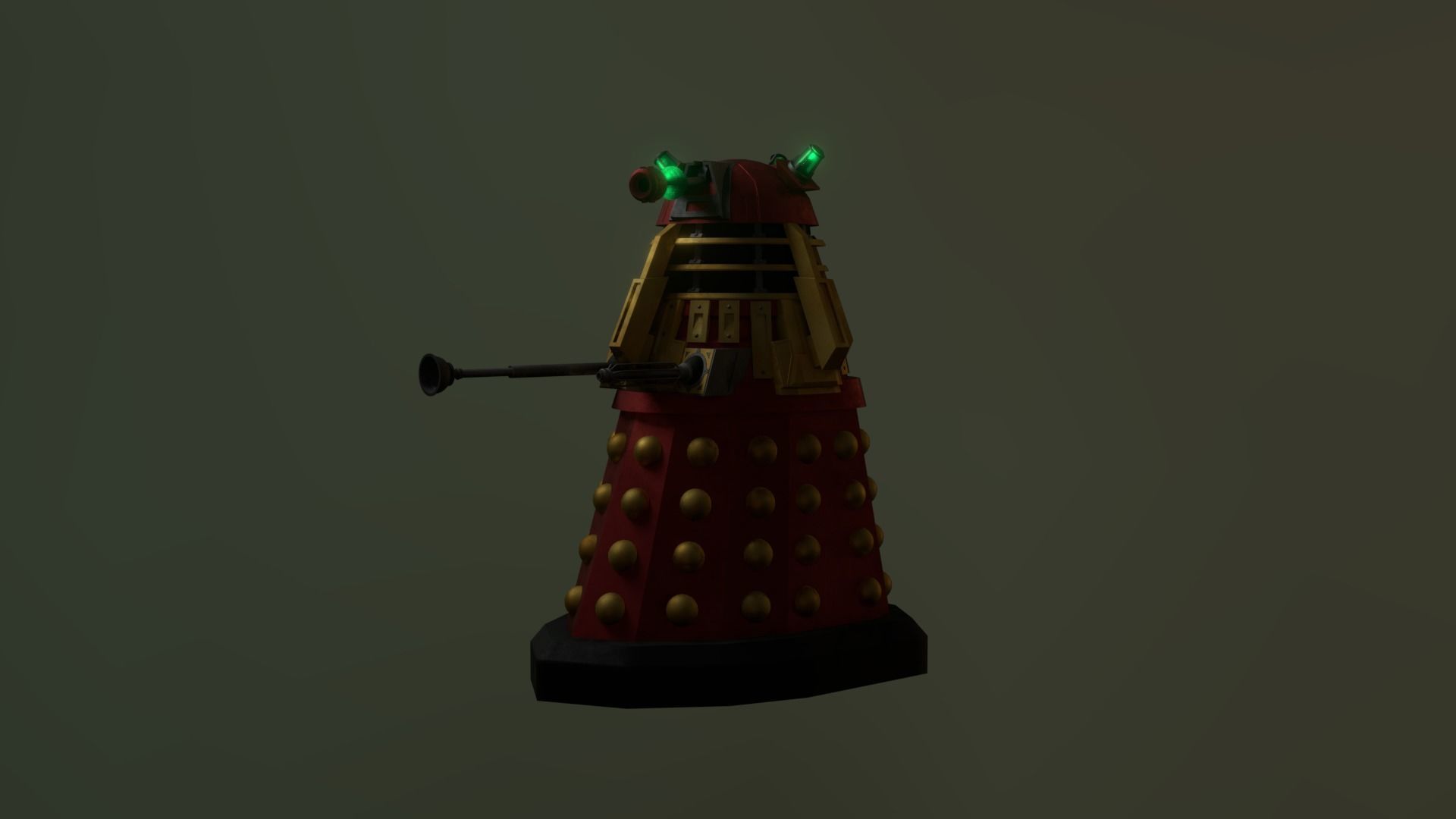 STEAMPUNK COMMADER DALEK PACK - Rogue Film Productions Low-poly 3D model_3