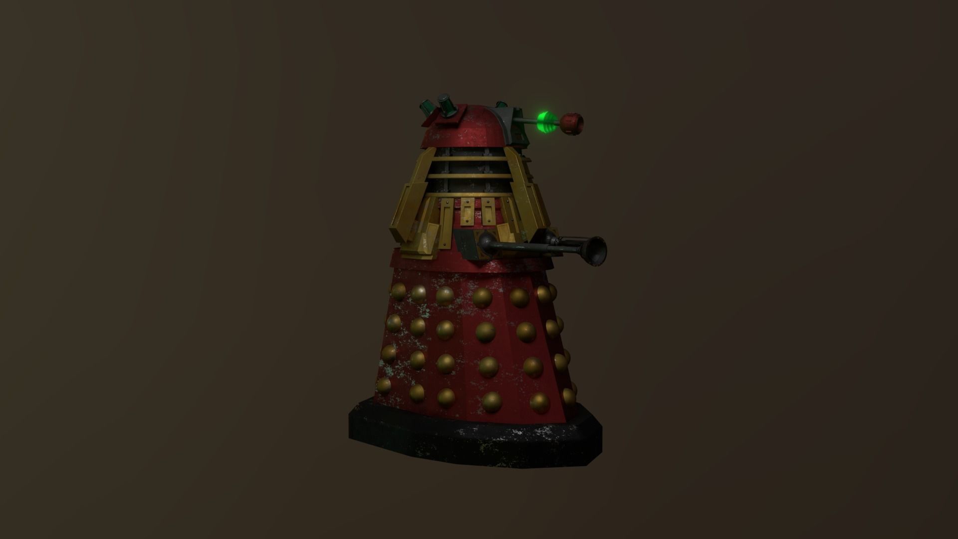 STEAMPUNK COMMADER DALEK PACK - Rogue Film Productions Low-poly 3D model_11