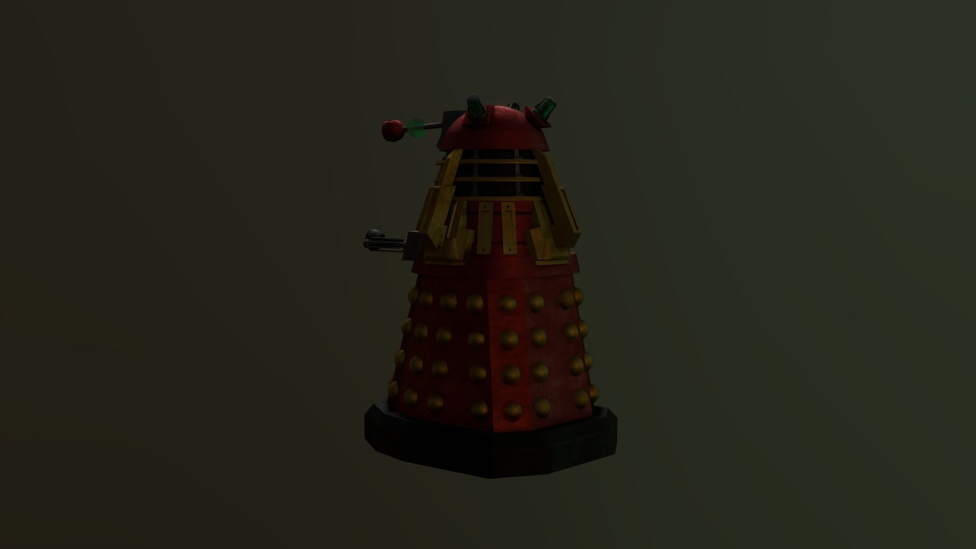 STEAMPUNK COMMADER DALEK PACK - Rogue Film Productions Low-poly 3D model_4