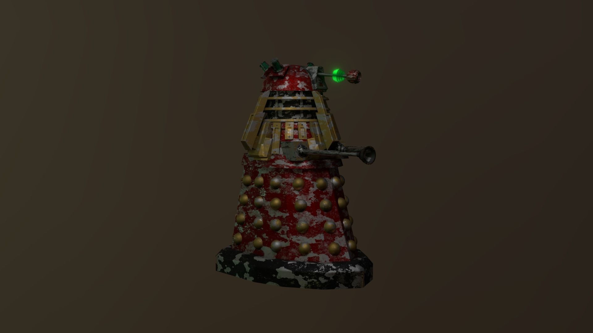 STEAMPUNK COMMADER DALEK PACK - Rogue Film Productions Low-poly 3D model_15