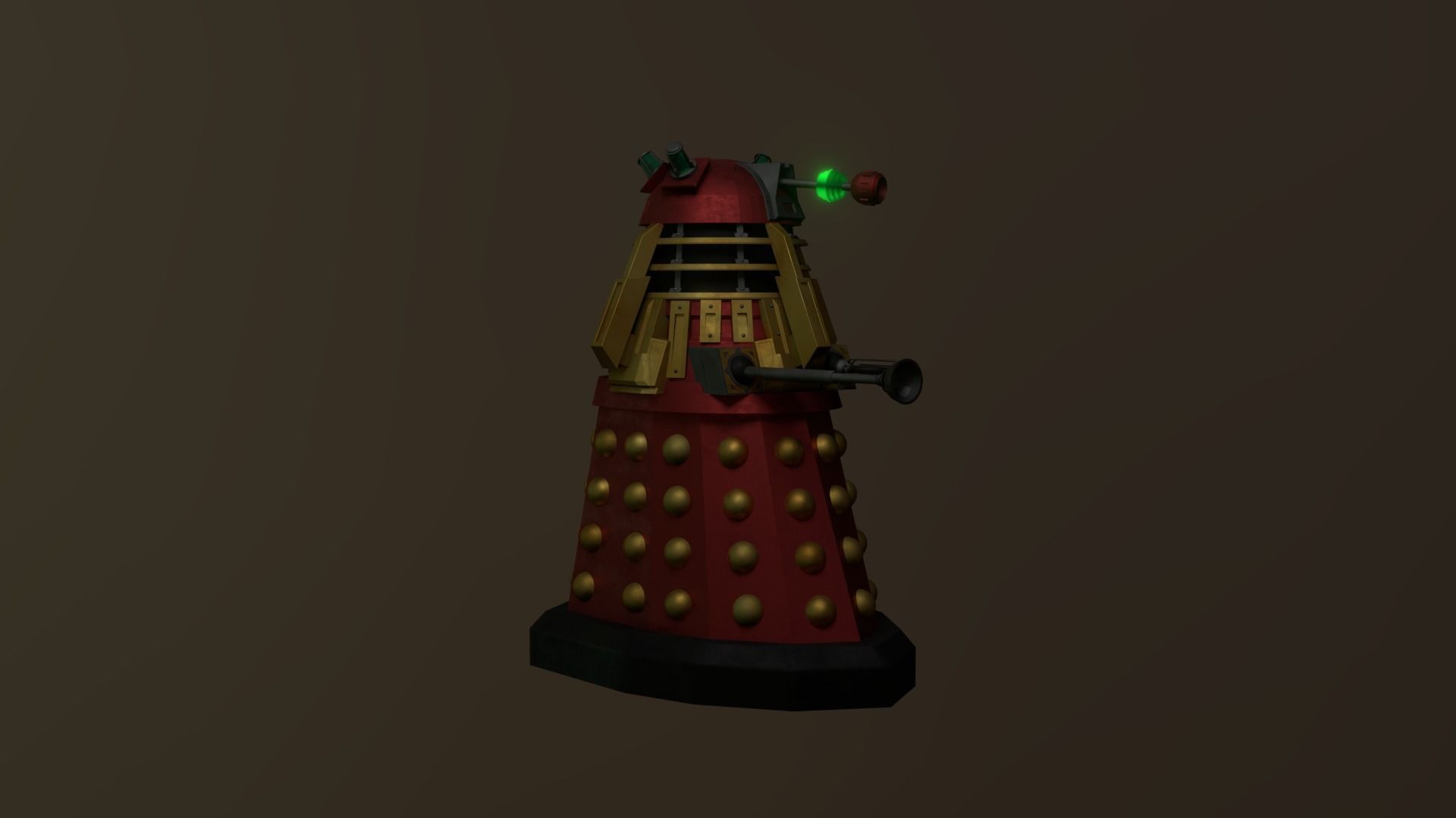 STEAMPUNK COMMADER DALEK PACK - Rogue Film Productions Low-poly 3D model_6