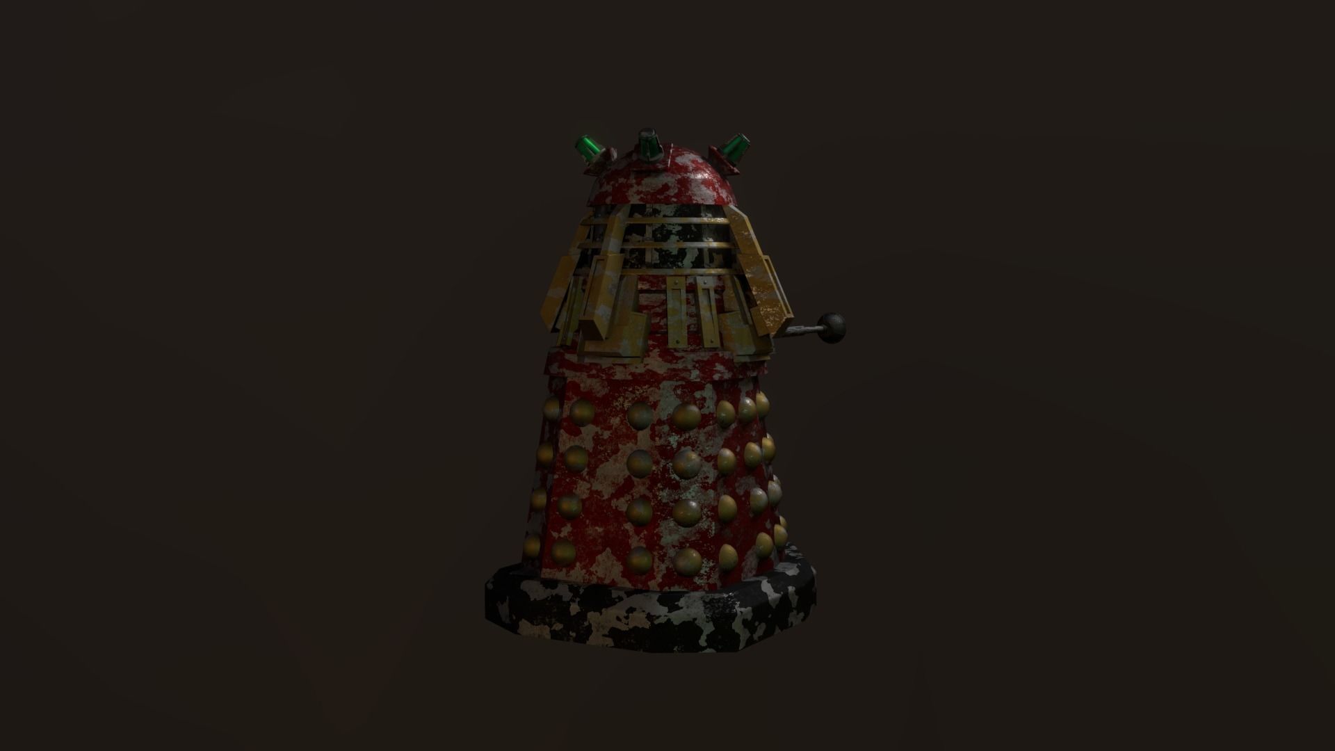 STEAMPUNK COMMADER DALEK PACK - Rogue Film Productions Low-poly 3D model_16