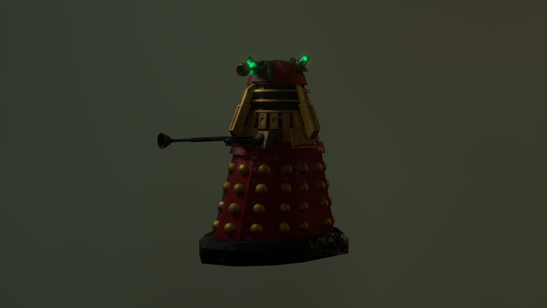 STEAMPUNK COMMADER DALEK PACK - Rogue Film Productions Low-poly 3D model_8