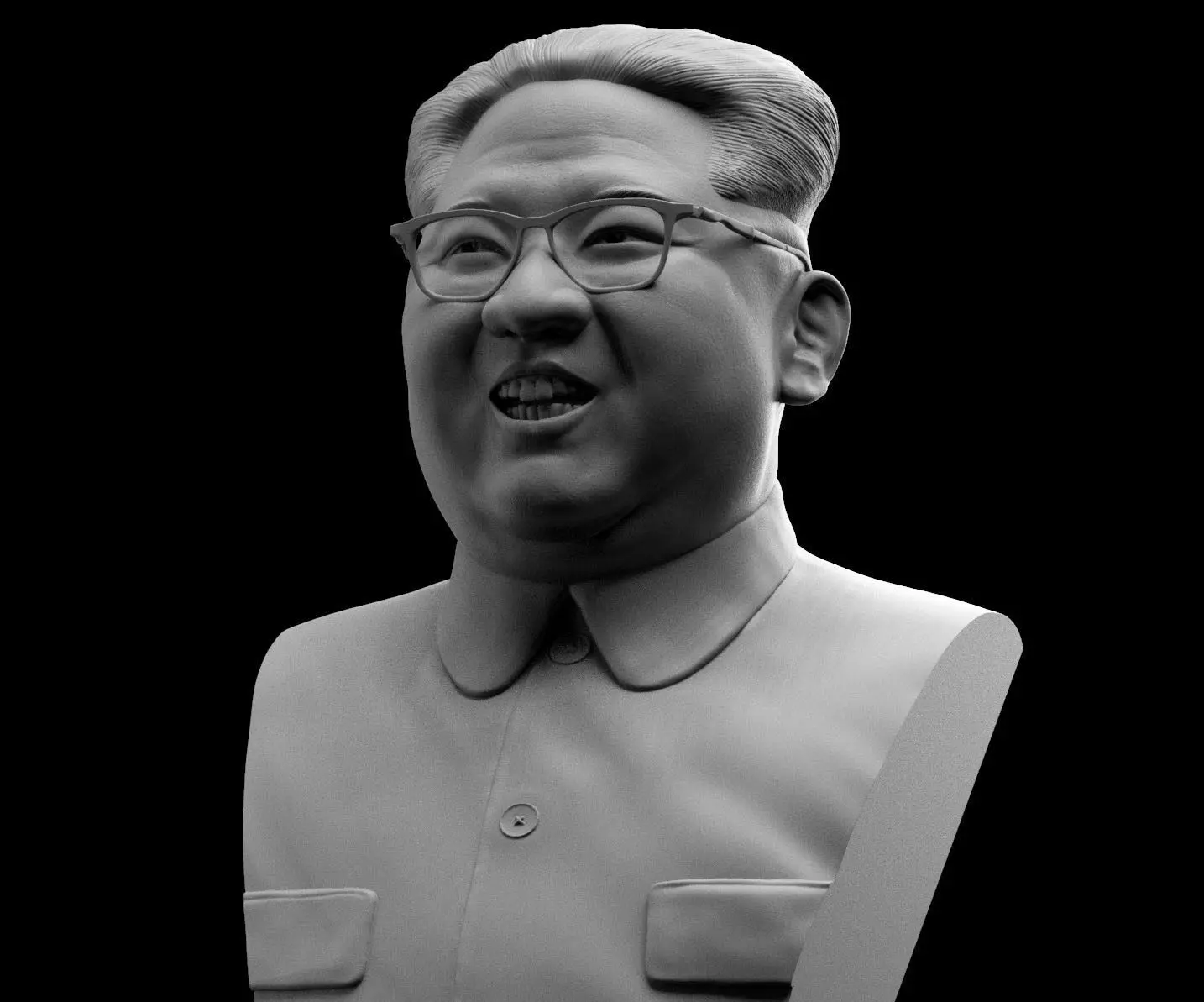Kim Jong-Un Bust 3D print model_0