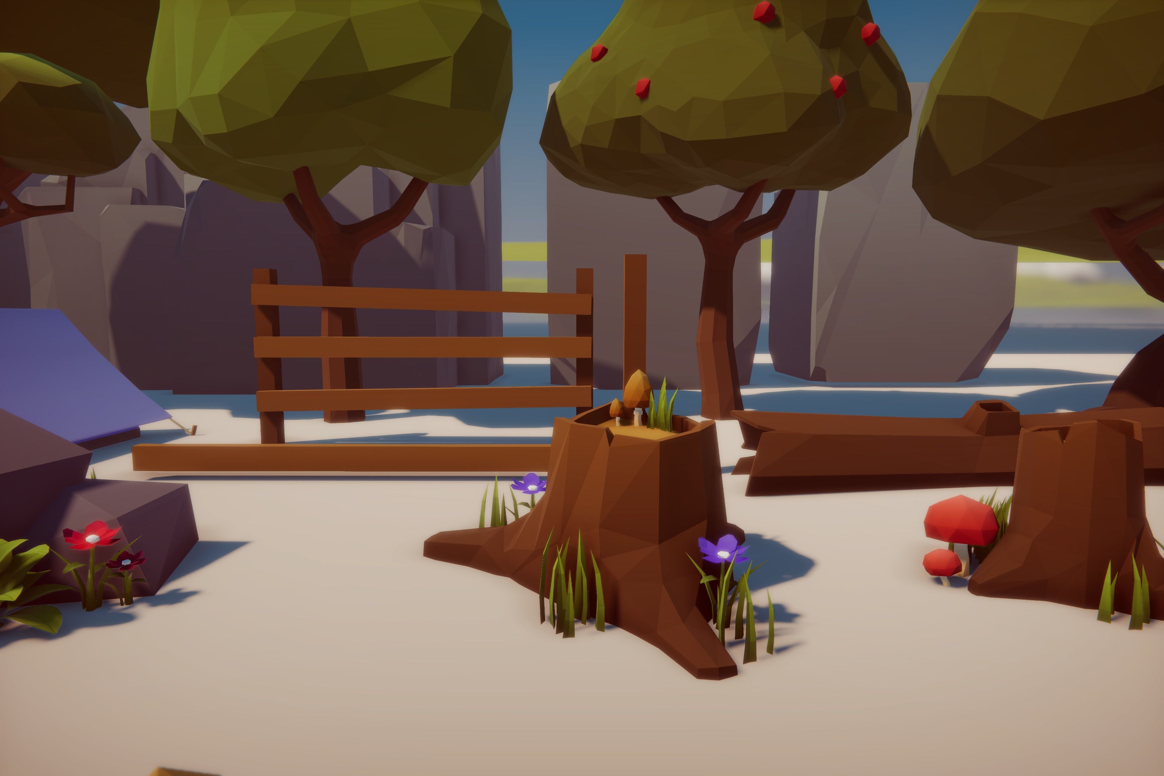 Low Poly Nature Gradient Pack Low-poly 3D model_7