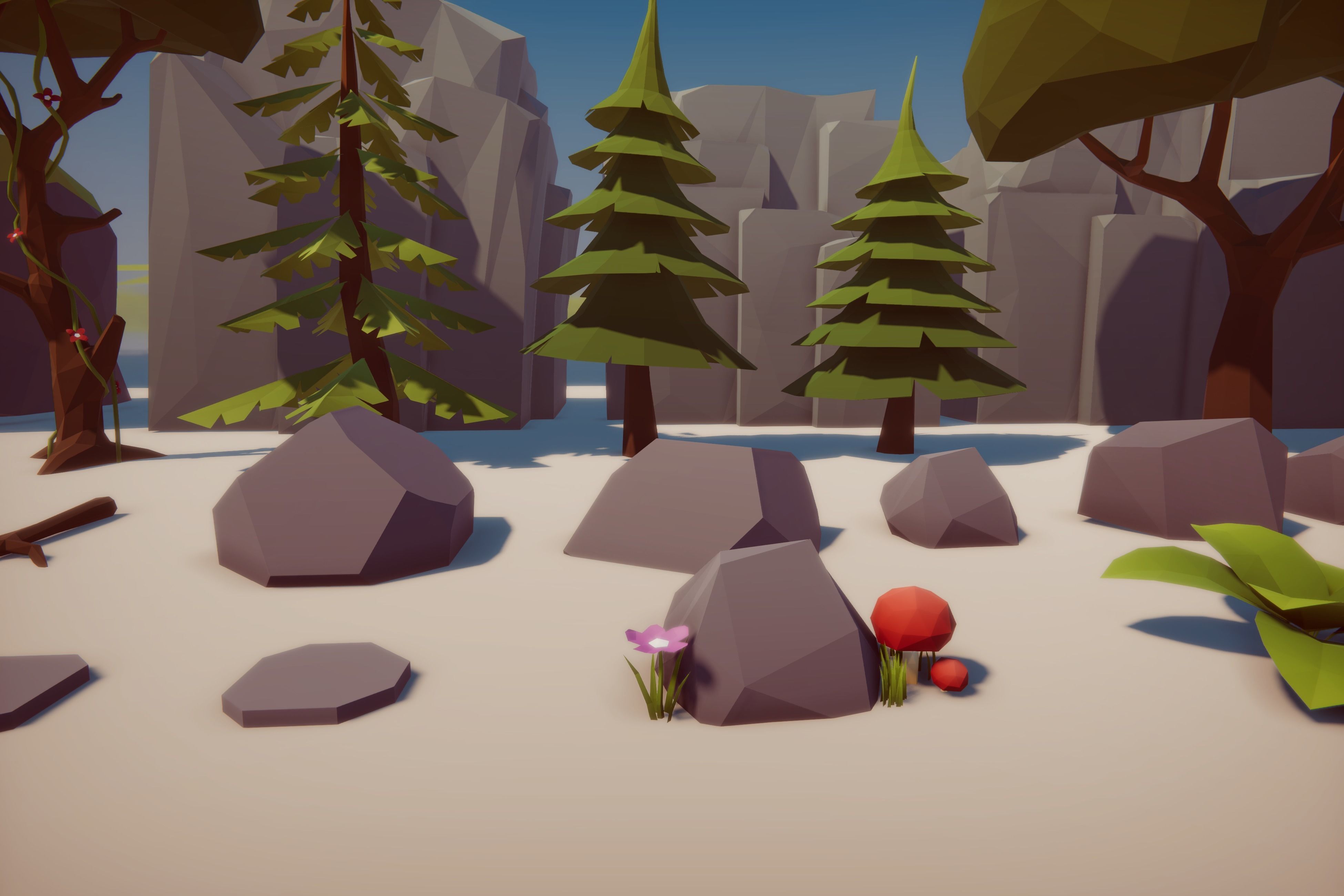 Low Poly Nature Gradient Pack Low-poly 3D model_5