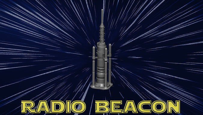 Radio beacon 3D print model