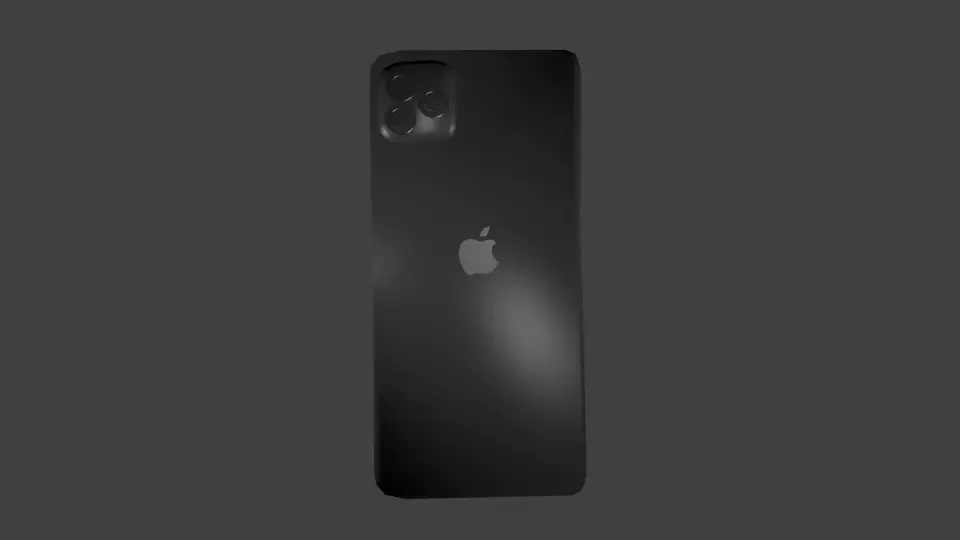 IPhone Model apple pro Low-poly 3D model_0