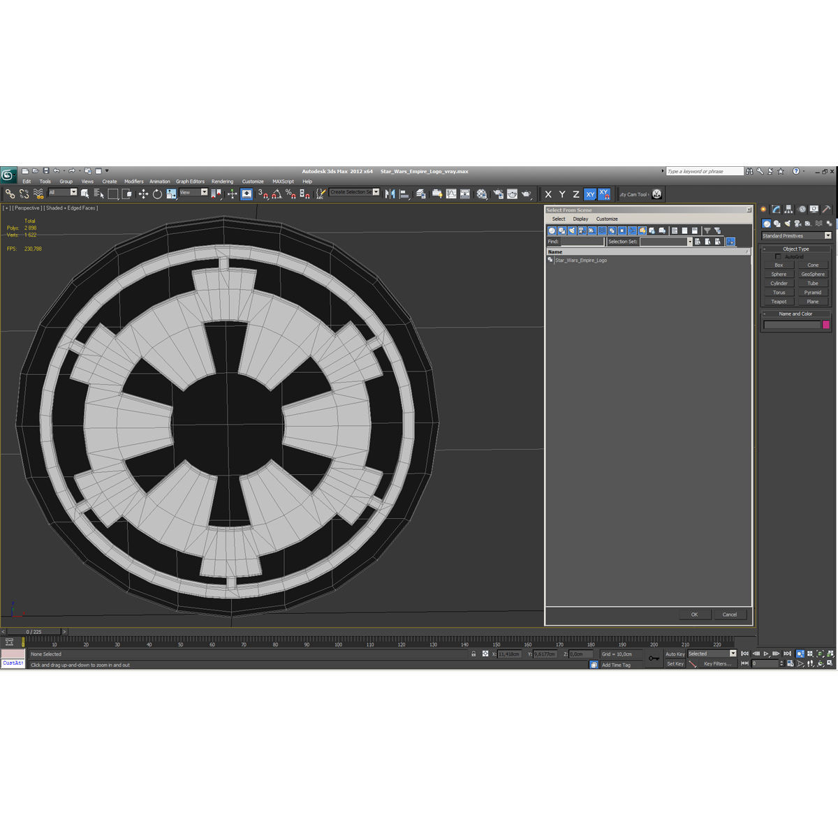 Star Wars Empire Logo 3D model_9