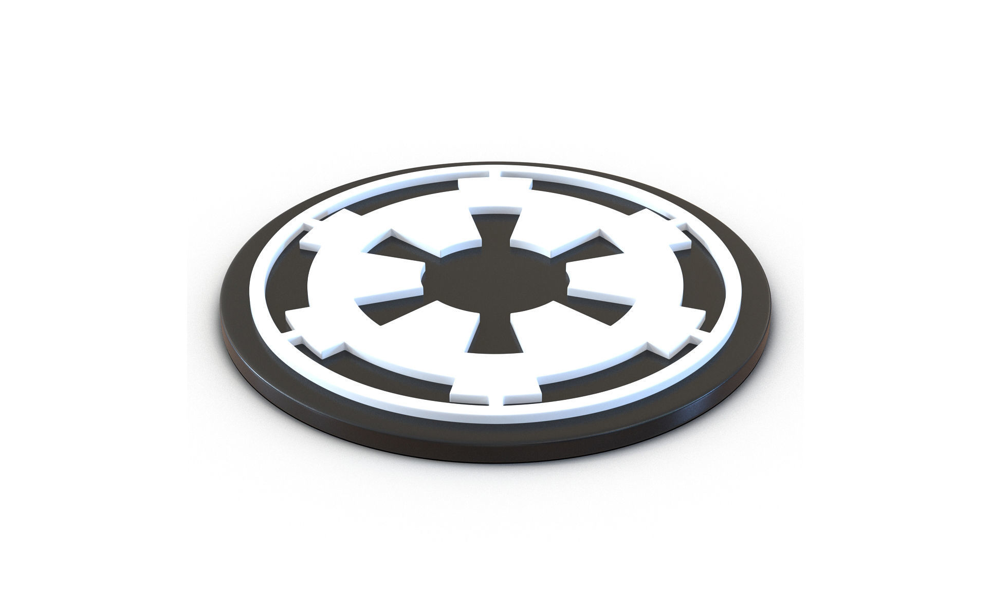 Star Wars Empire Logo 3D model_2