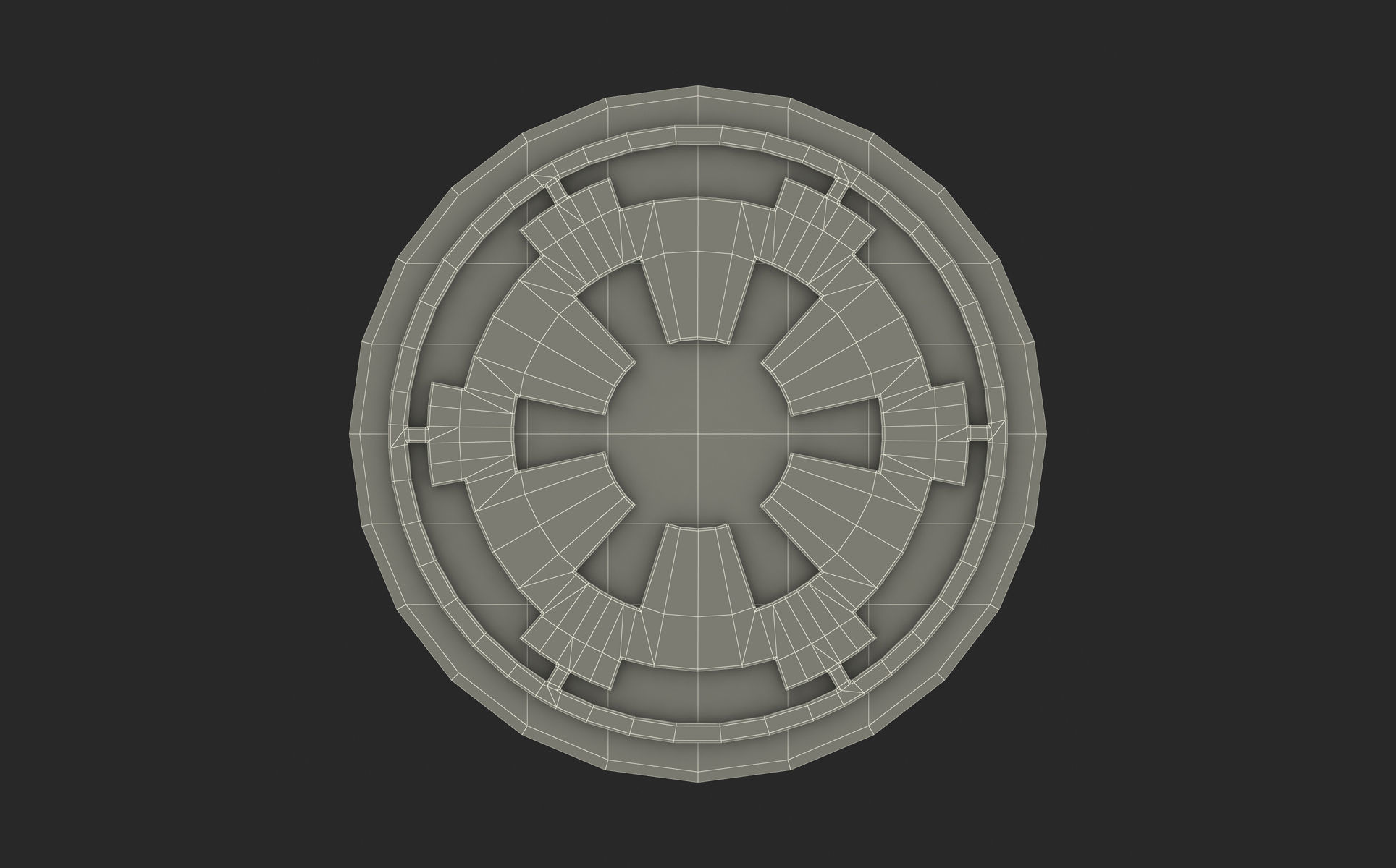 Star Wars Empire Logo 3D model_10