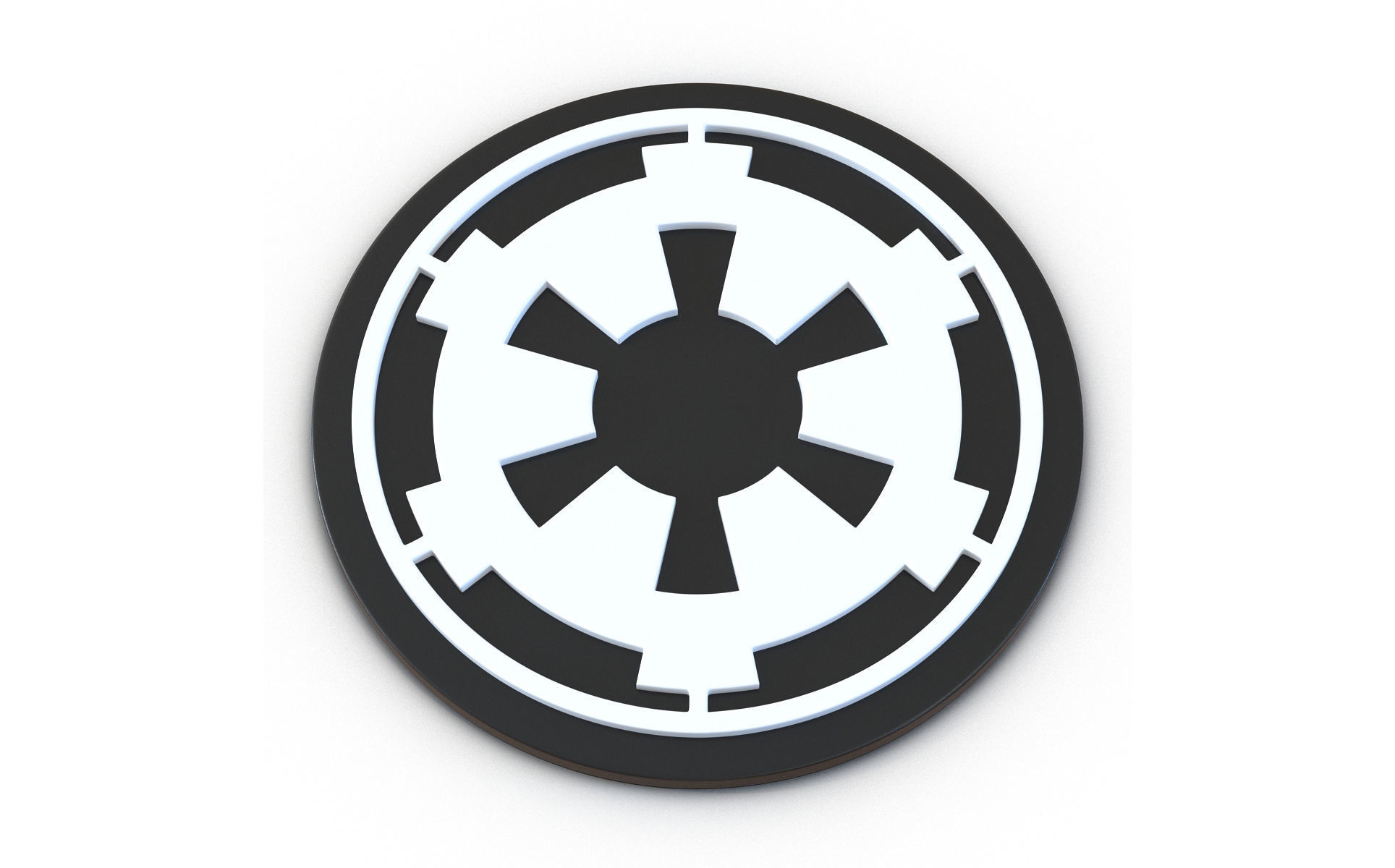 Star Wars Empire Logo 3D model_3