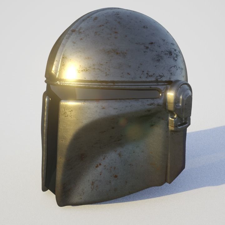 Mandalorian Helmet  Free 3D model_2