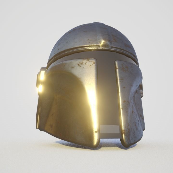 Mandalorian Helmet  Free 3D model_4
