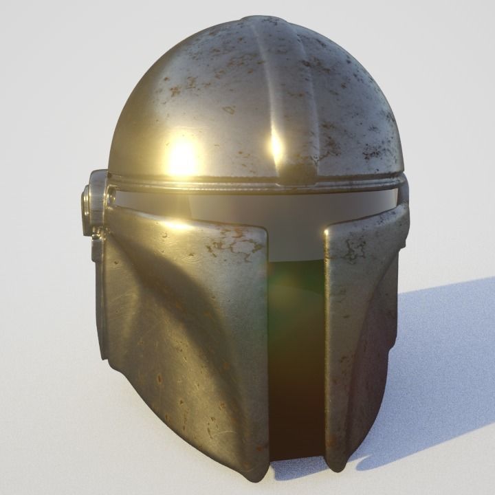 Mandalorian Helmet  Free 3D model_1