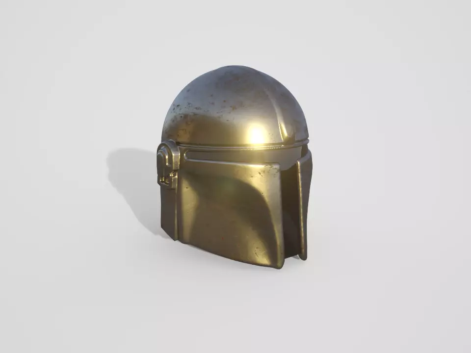 Mandalorian Helmet  Free 3D model_0